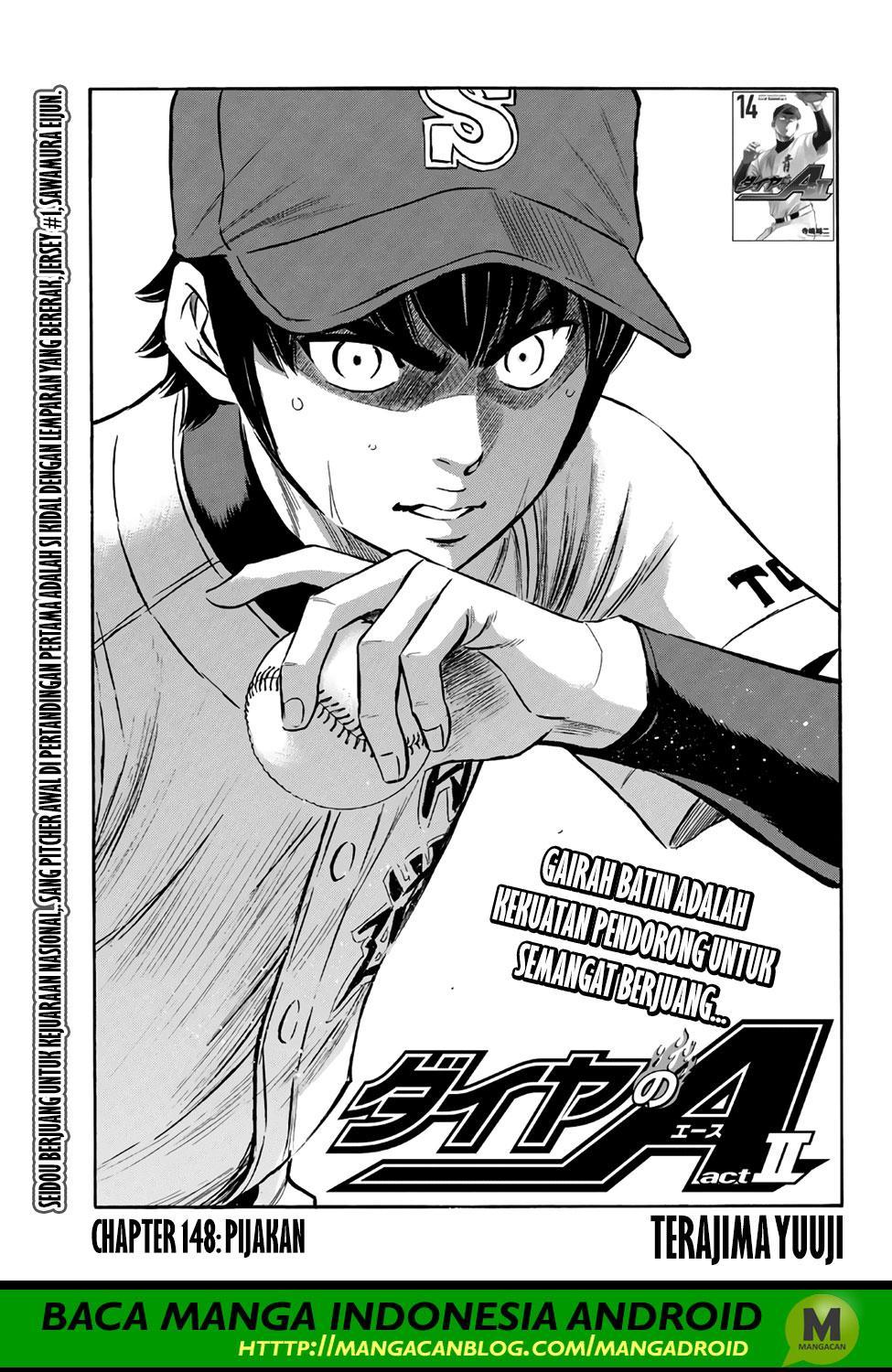 Diamond no Ace Act 2 Bab 148 halaman 1