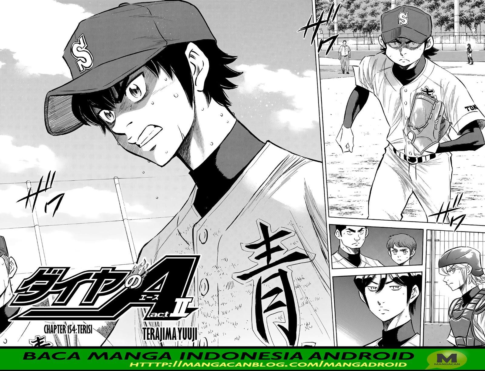 Diamond no Ace Act 2 Bab 154 halaman 2