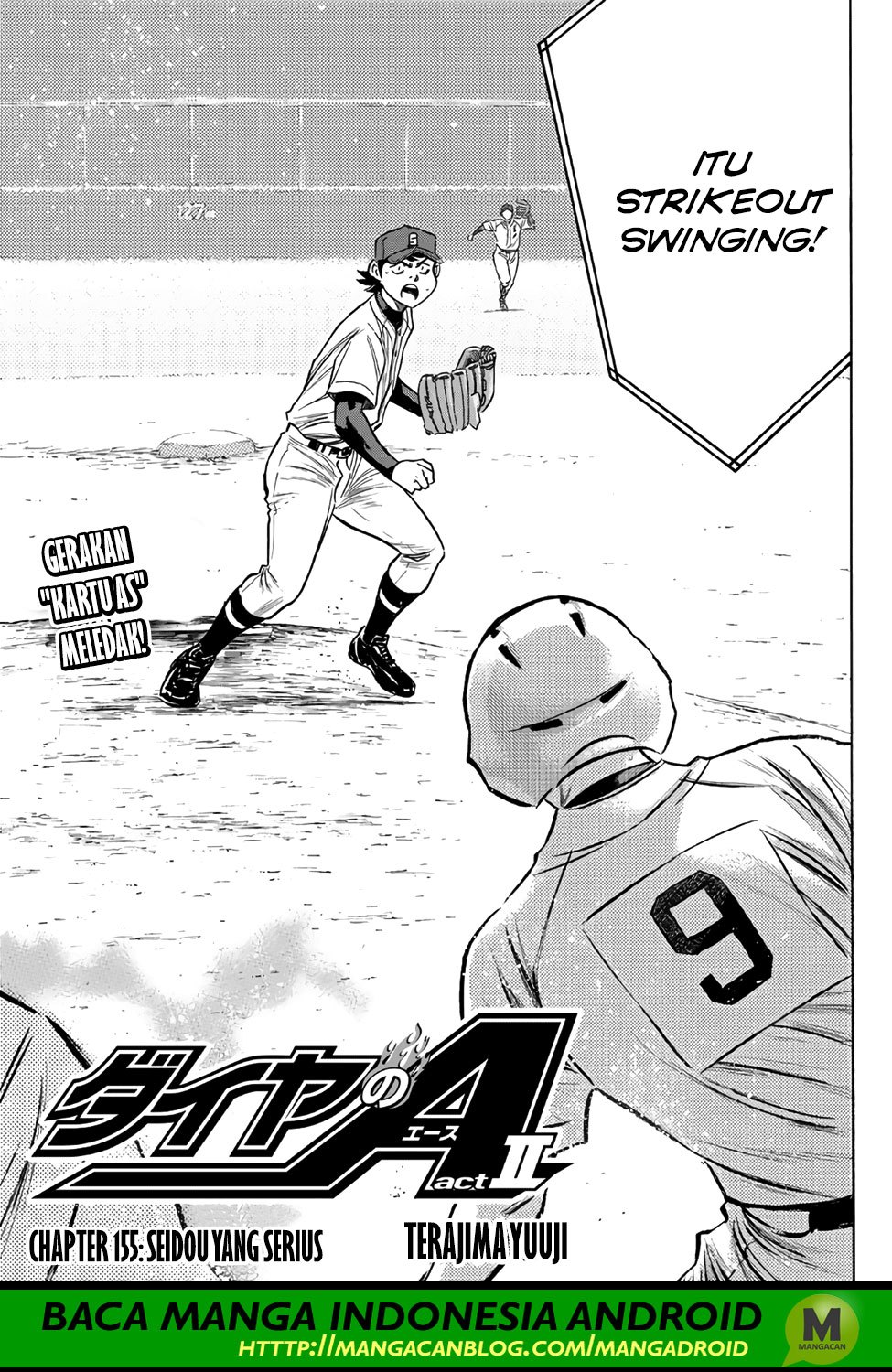 Diamond no Ace Act 2 Bab 155 halaman 3