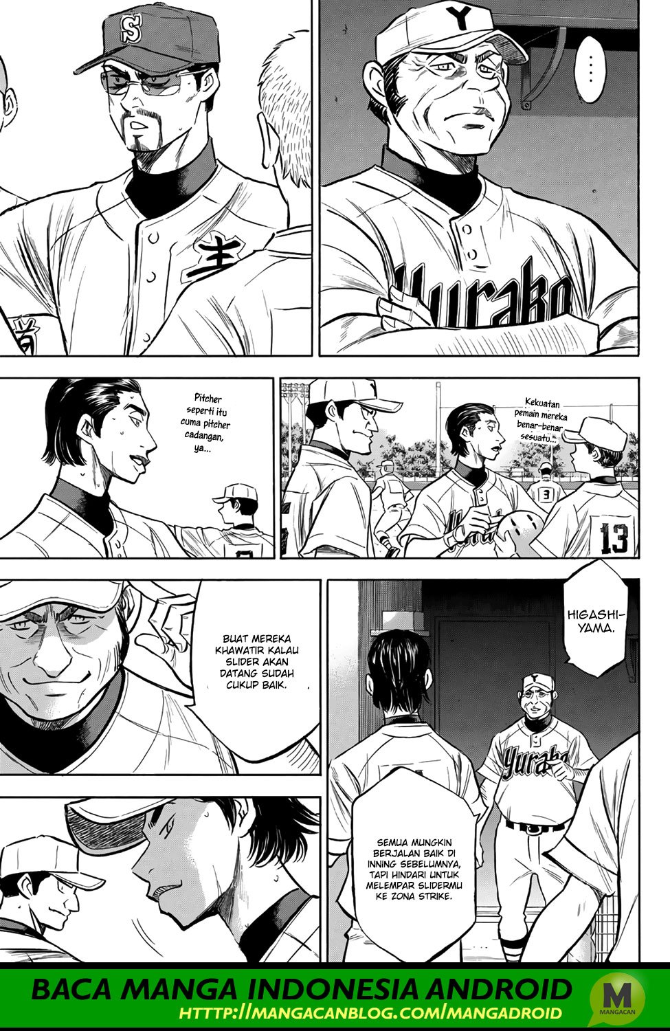 Diamond no Ace Act 2 Bab 155 halaman 9