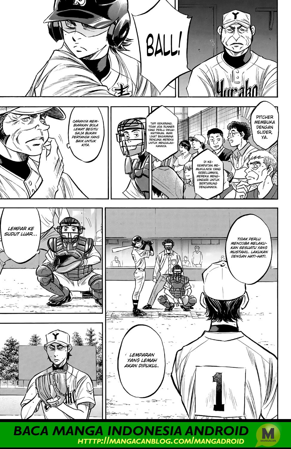 Diamond no Ace Act 2 Bab 155 halaman 13