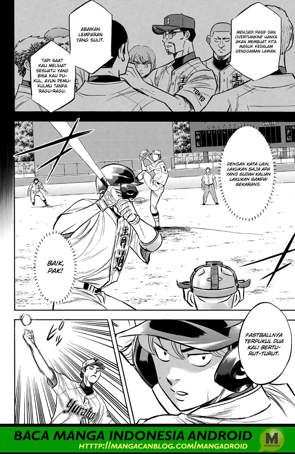Diamond no Ace Act 2 Bab 156 halaman 4