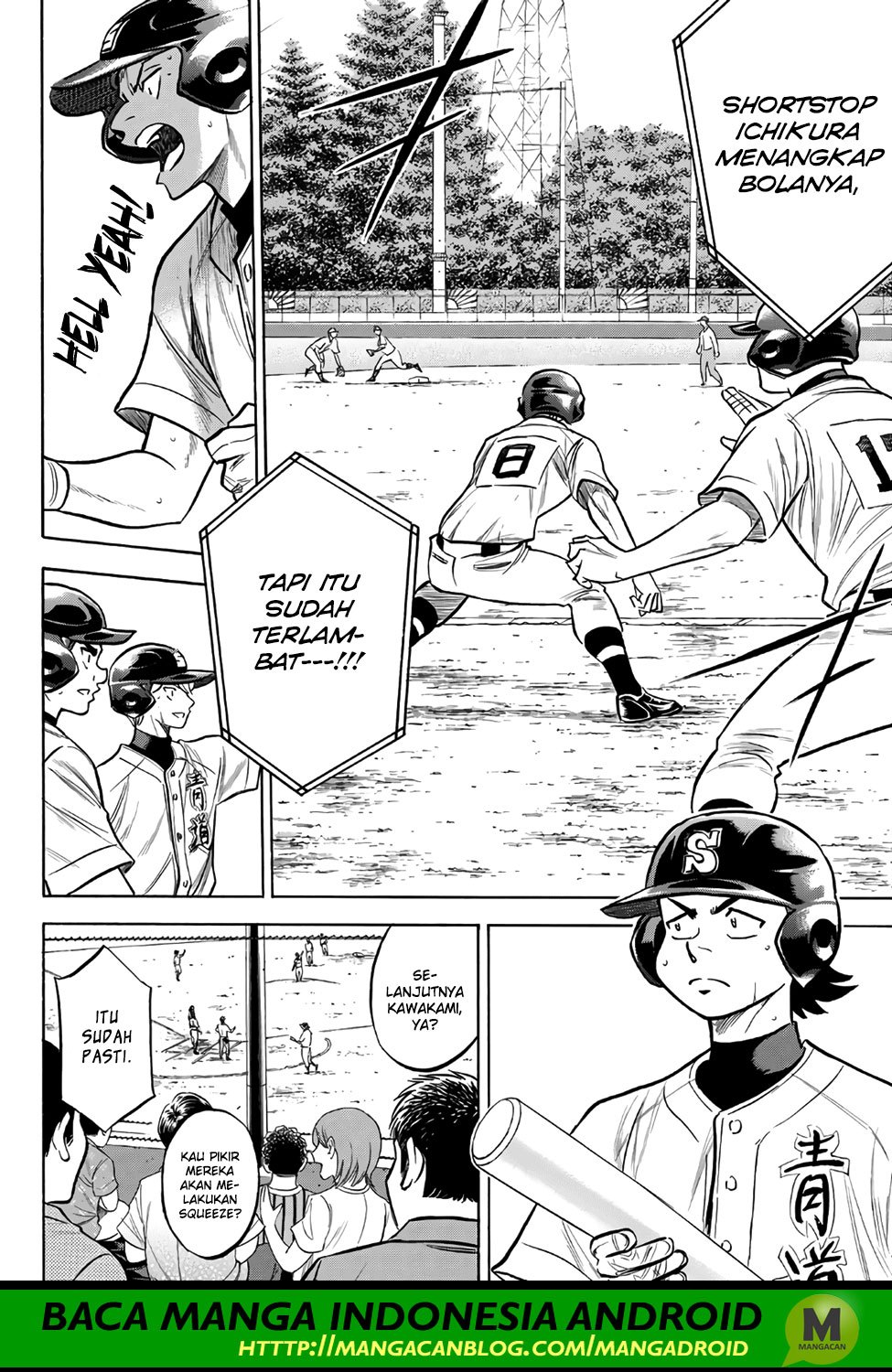 Diamond no Ace Act 2 Bab 156 halaman 12