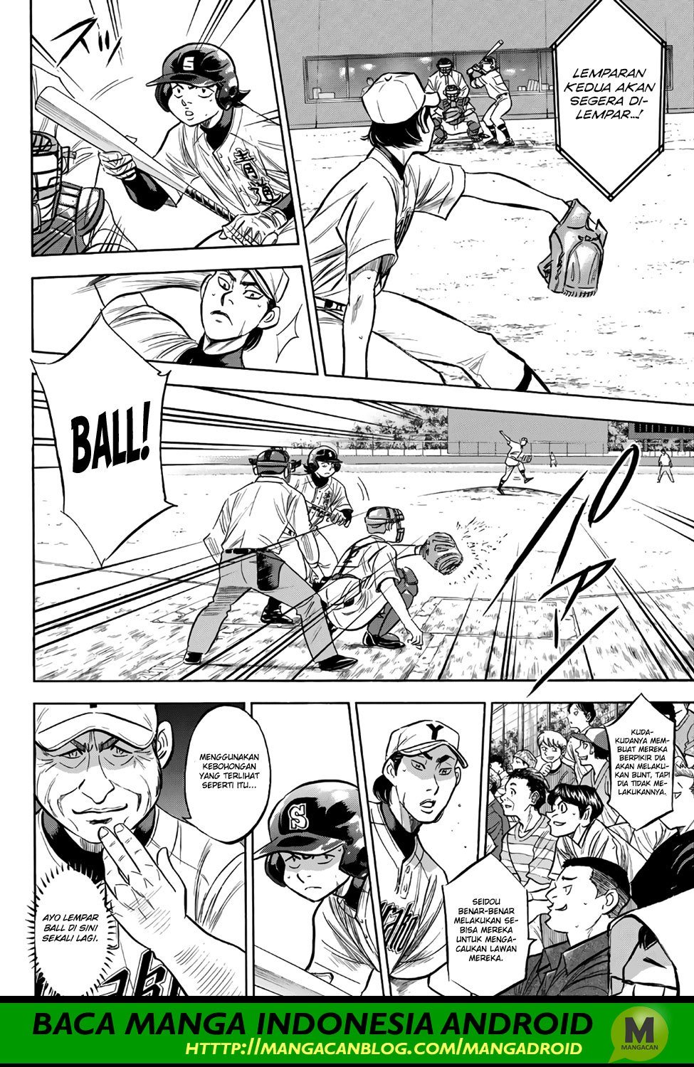 Diamond no Ace Act 2 Bab 156 halaman 16