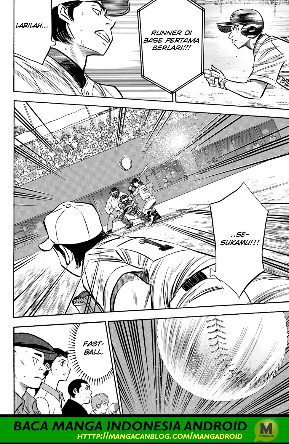Diamond no Ace Act 2 Bab 156 halaman 18
