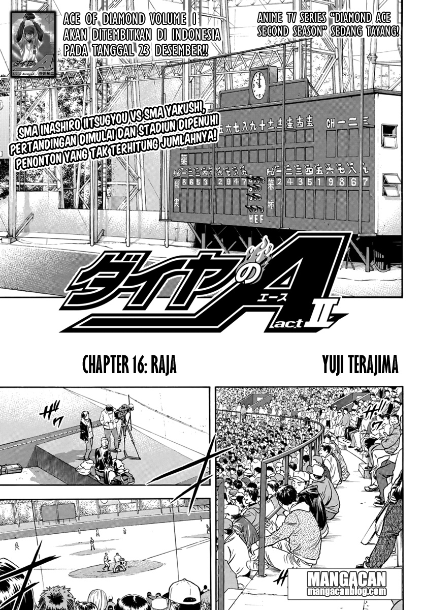 Diamond no Ace Act 2 Bab 16 halaman 1