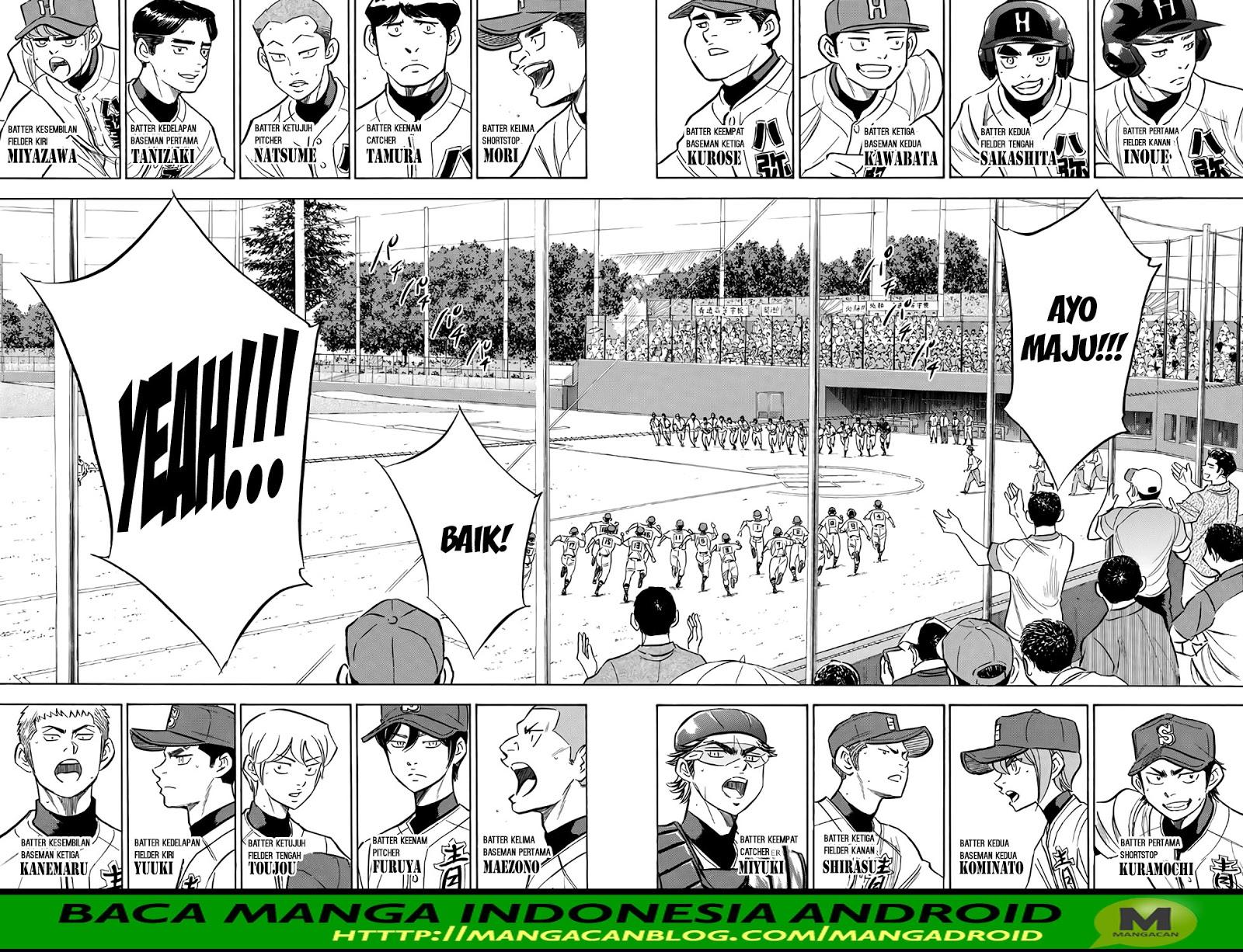 Diamond no Ace Act 2 Bab 161 halaman 14