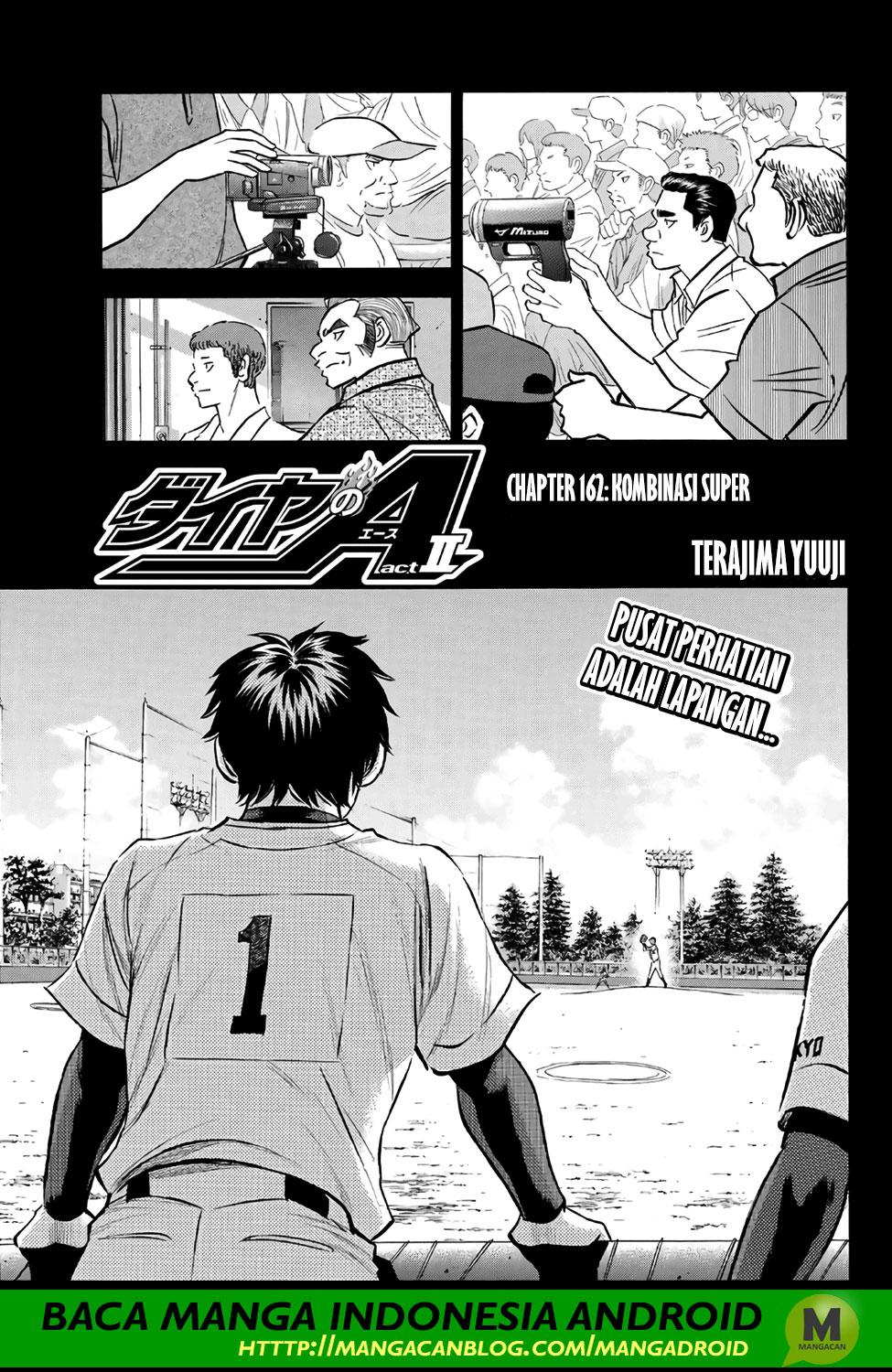 Diamond no Ace Act 2 Bab 162 halaman 1