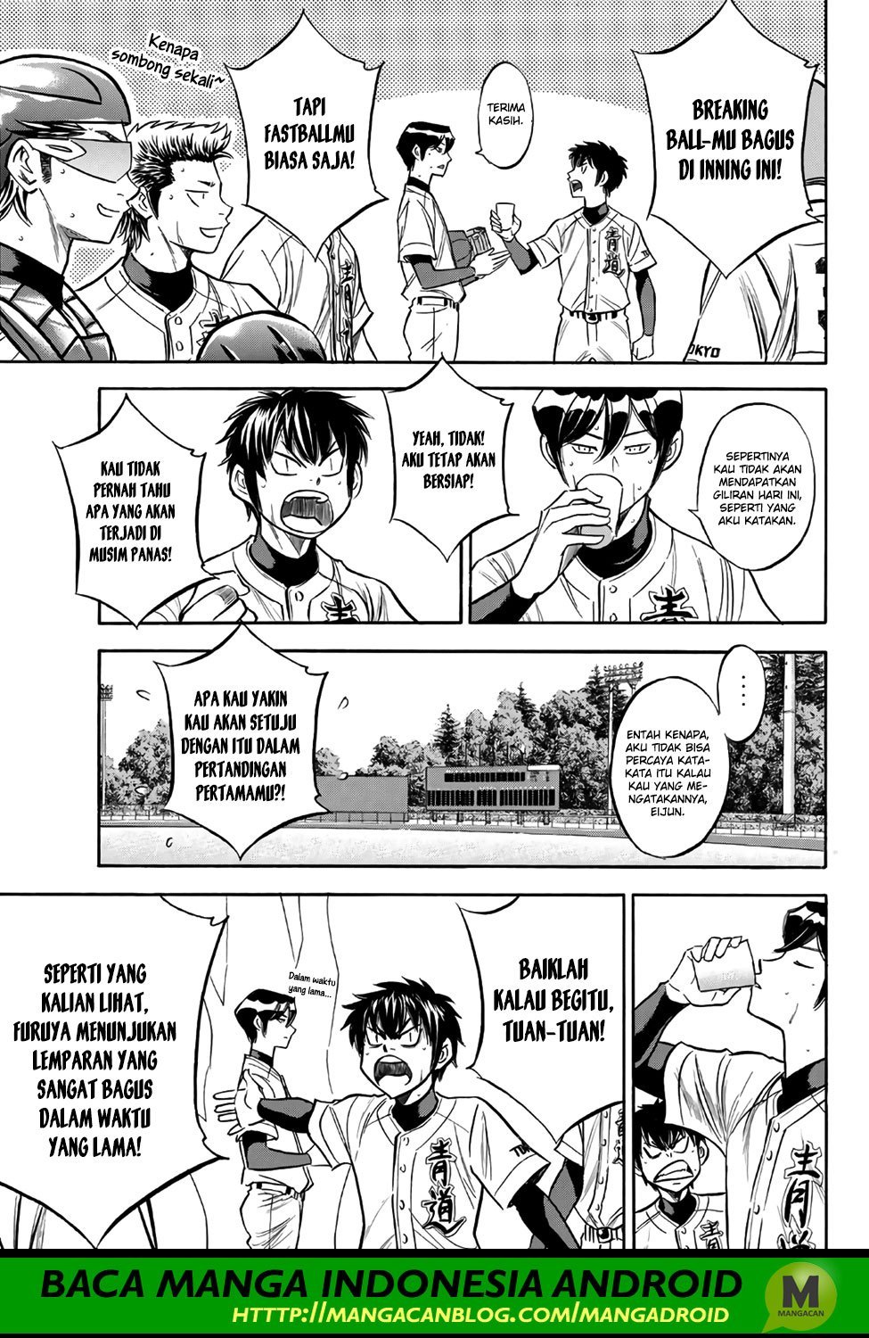 Diamond no Ace Act 2 chapter 163 halaman 12