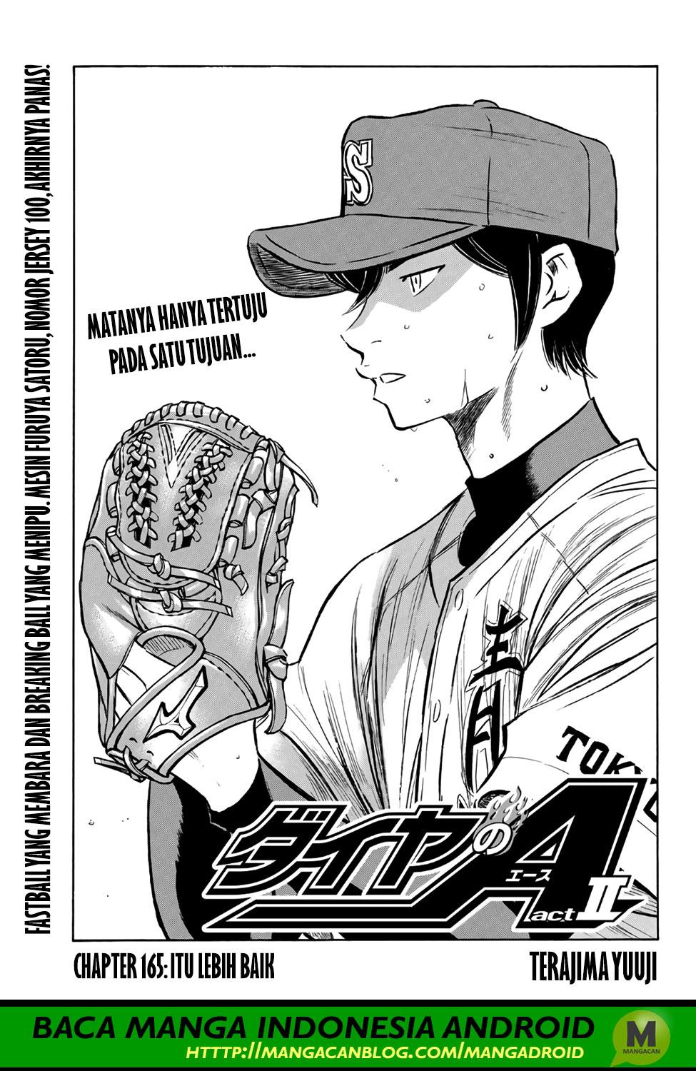 Diamond no Ace Act 2 Bab 165 halaman 1