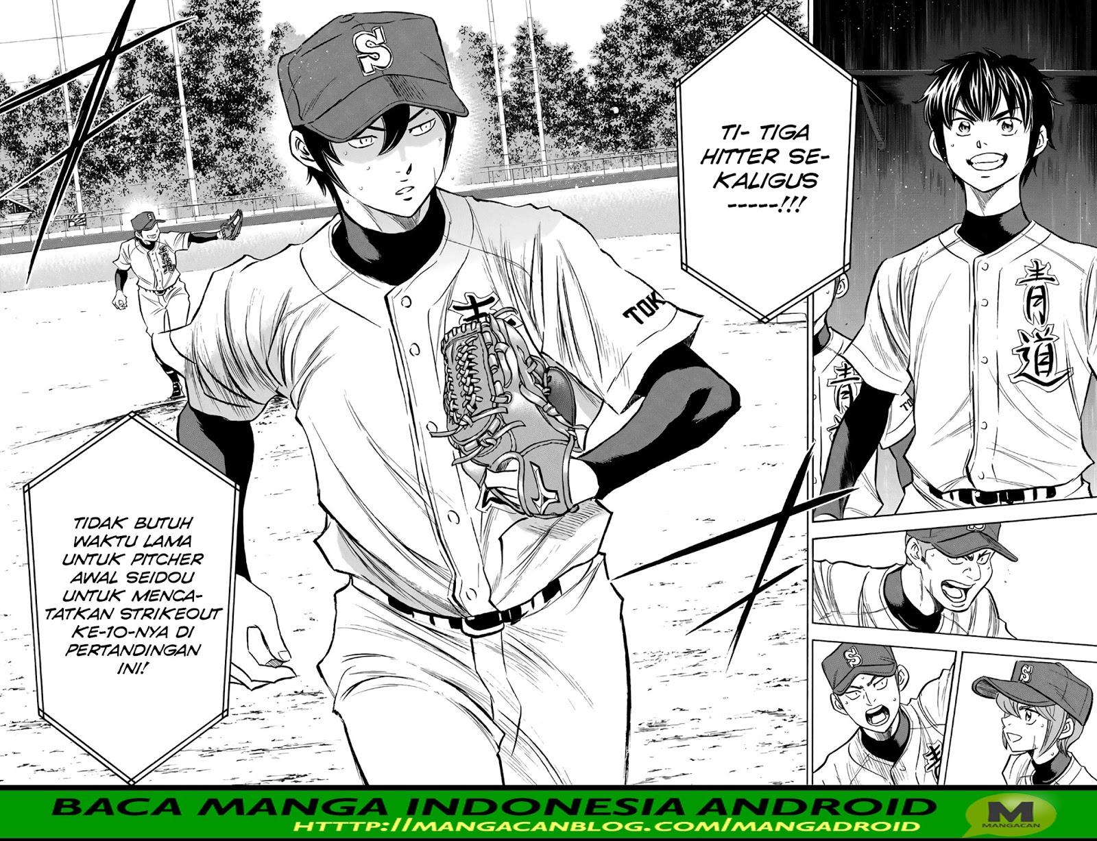 Diamond no Ace Act 2 Bab 165 halaman 4