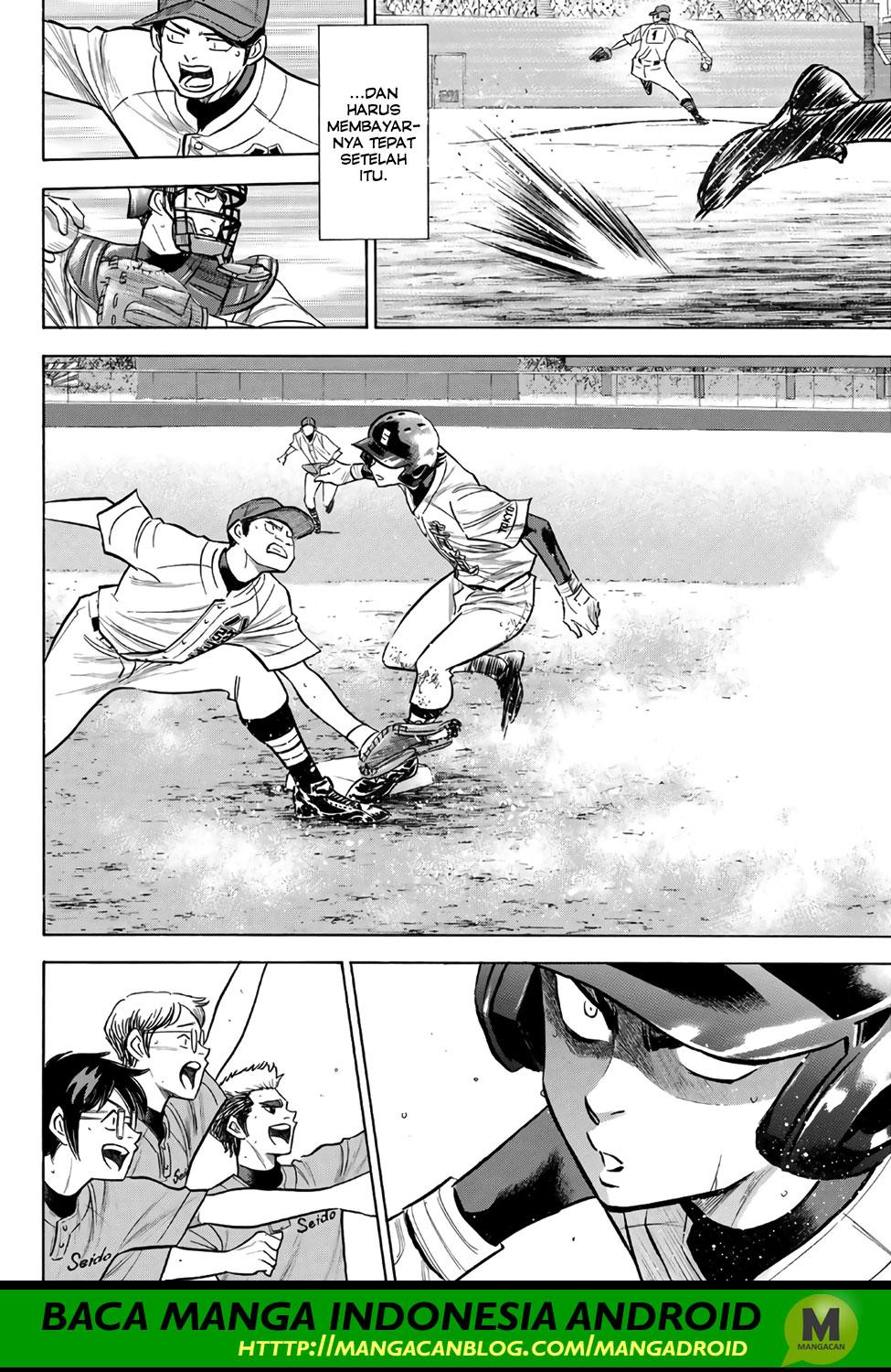 Diamond no Ace Act 2 Bab 165 halaman 9