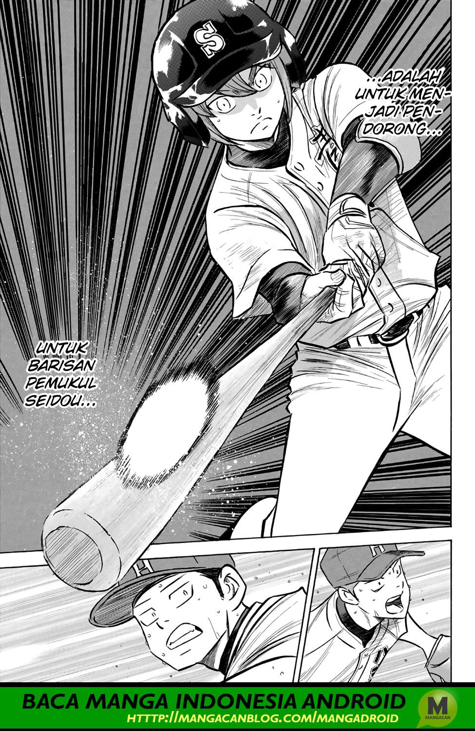 Diamond no Ace Act 2 Bab 165 halaman 18