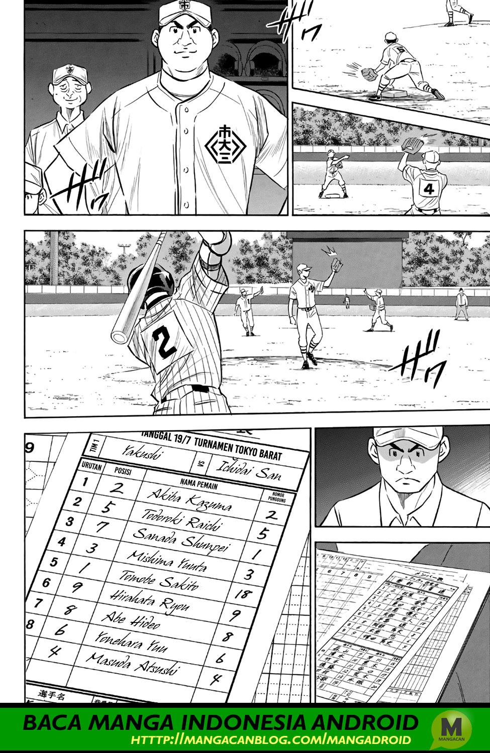 Diamond no Ace Act 2 Bab 172 halaman 4