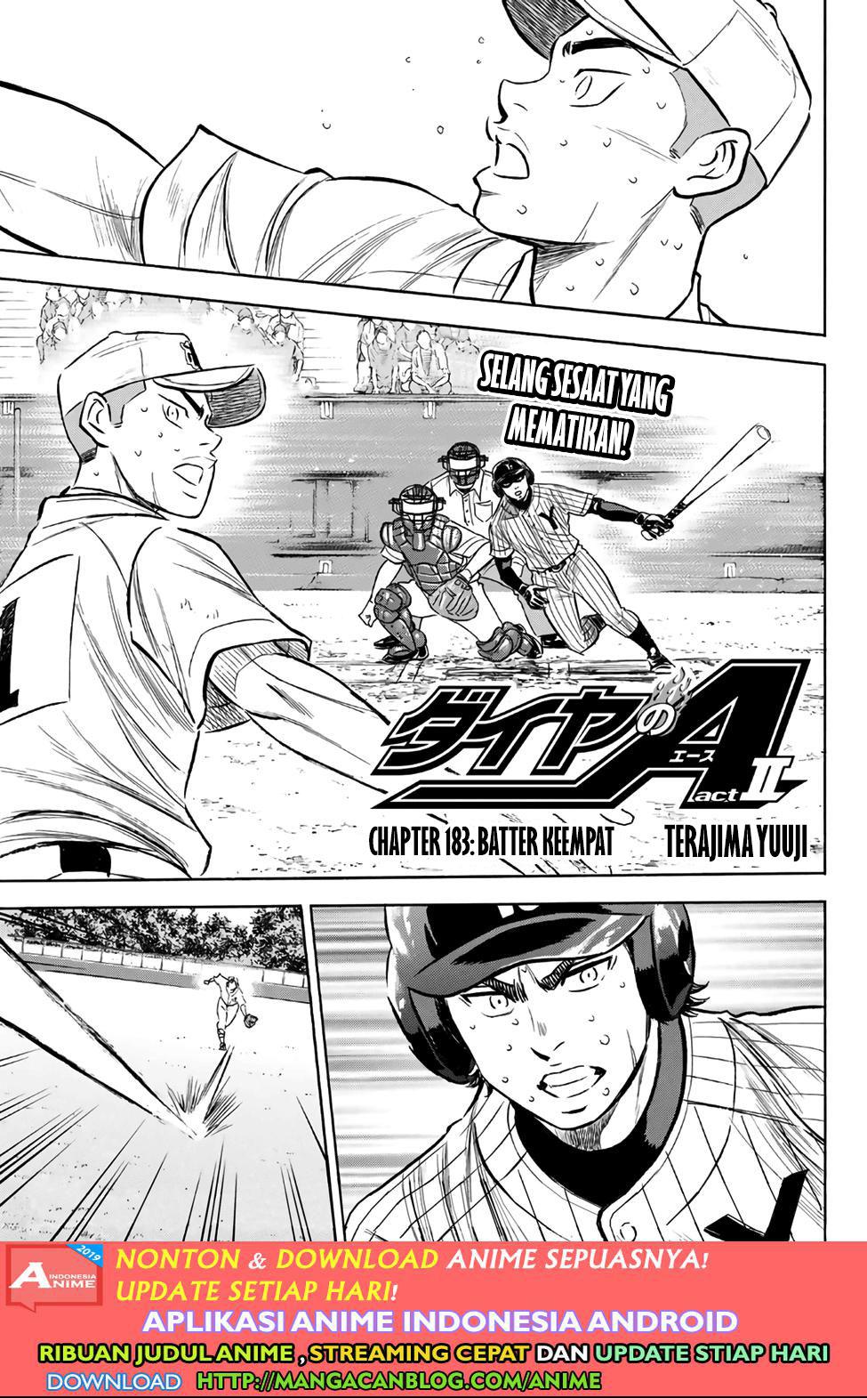 Diamond no Ace Act 2 Bab 183 halaman 1