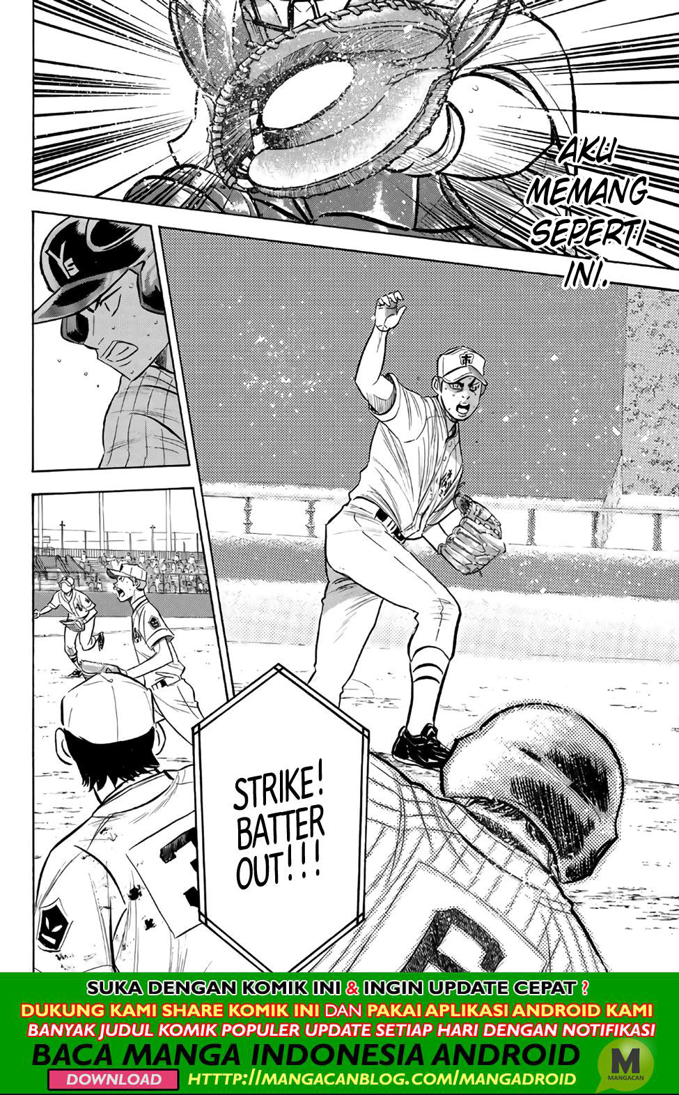 Diamond no Ace Act 2 chapter 185 halaman 8