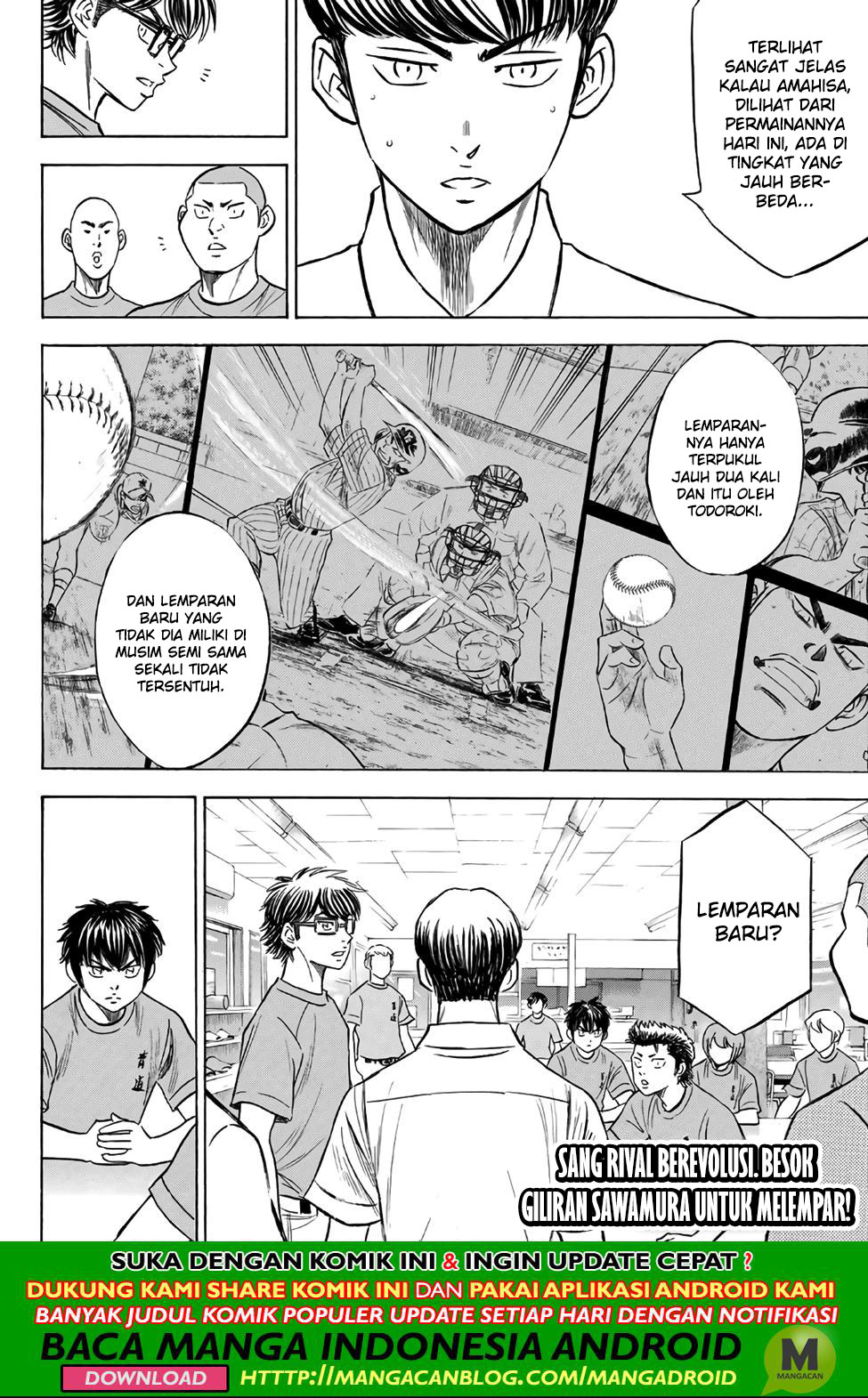 Diamond no Ace Act 2 chapter 187 halaman 19