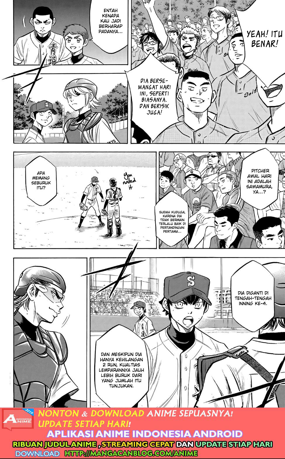 Diamond no Ace Act 2 chapter 189 halaman 10