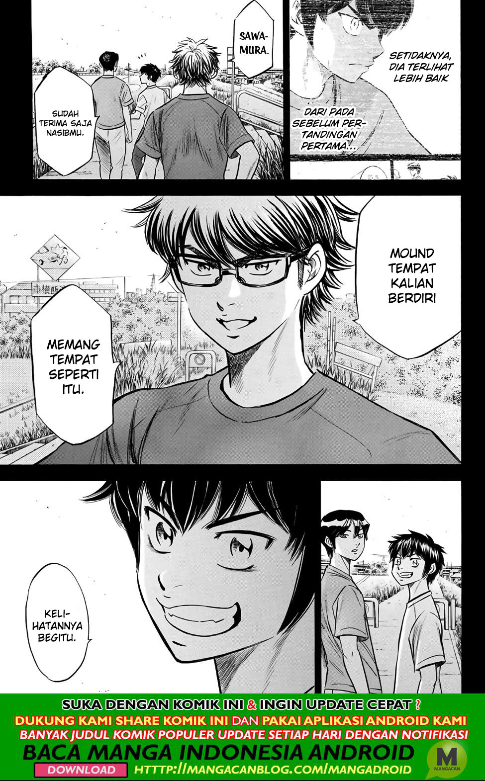 Diamond no Ace Act 2 chapter 189 halaman 13