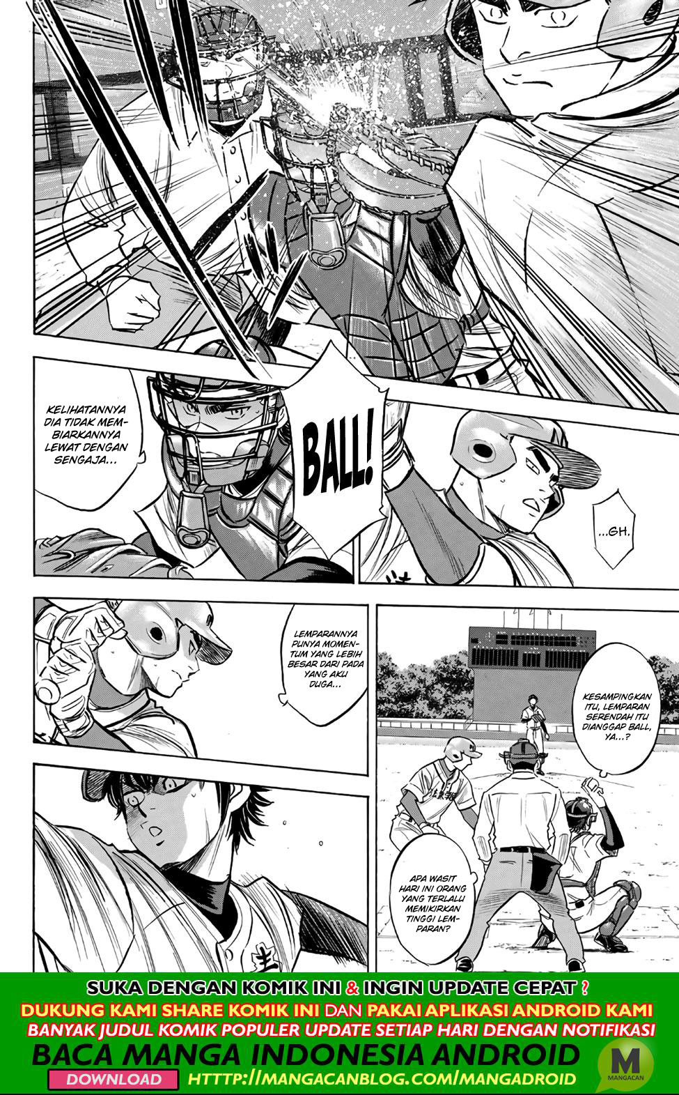 Diamond no Ace Act 2 chapter 189 halaman 18