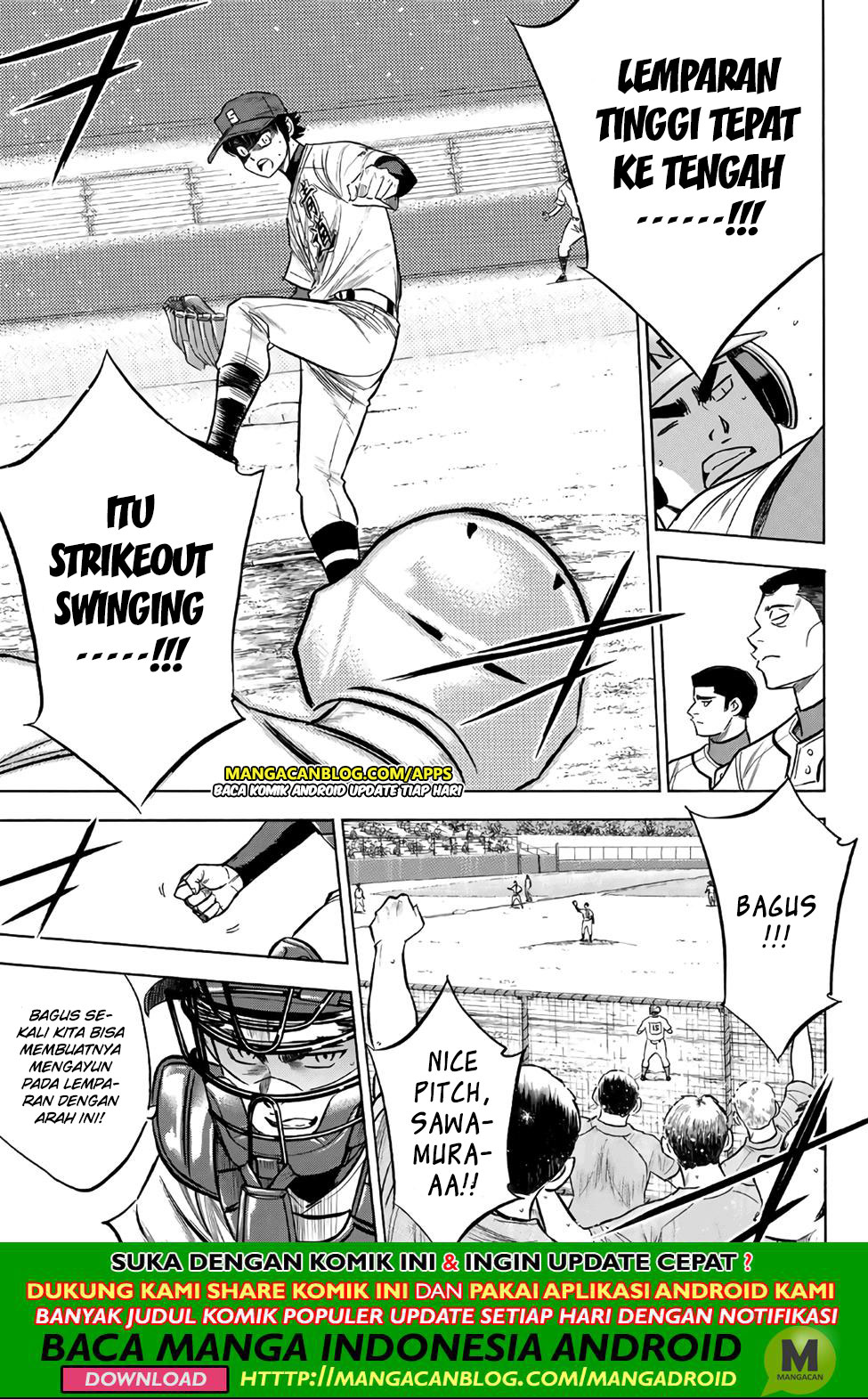 Diamond no Ace Act 2 Bab 190 halaman 7