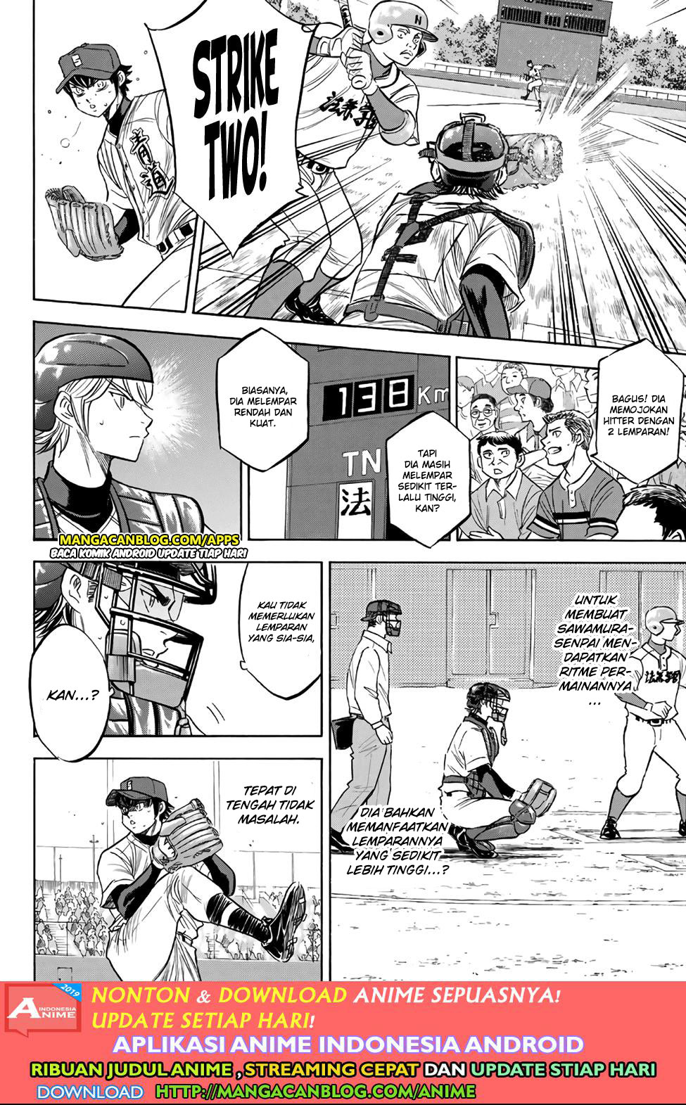 Diamond no Ace Act 2 Bab 190 halaman 10