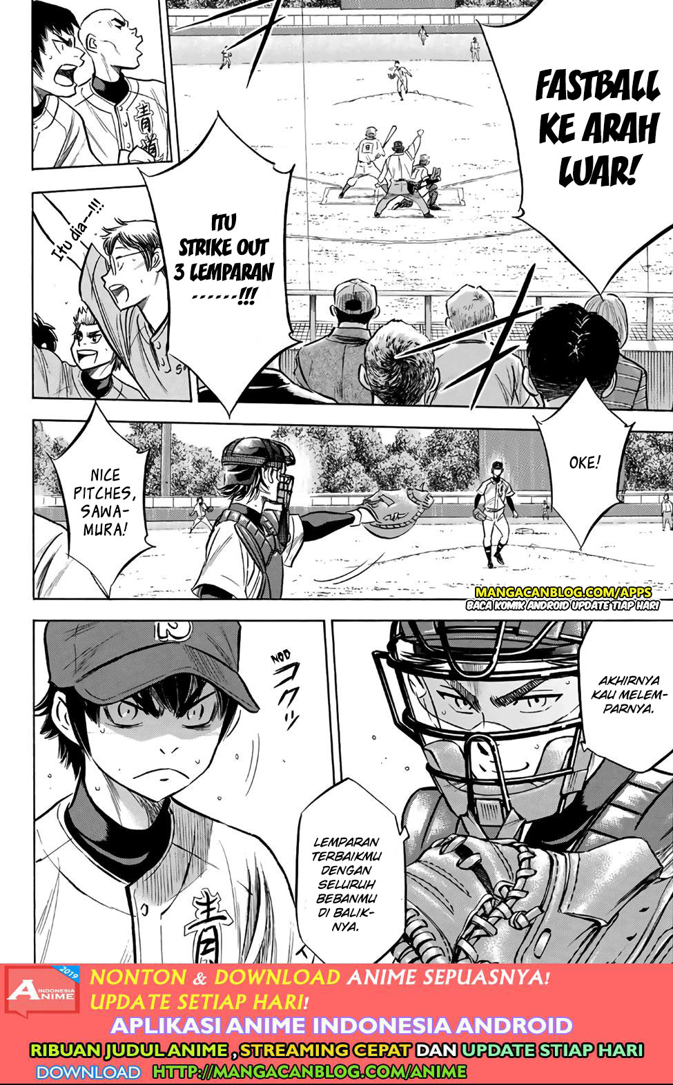 Diamond no Ace Act 2 Bab 190 halaman 12