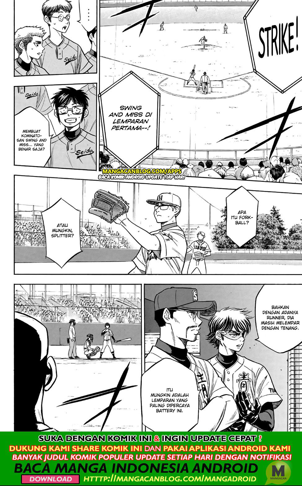 Diamond no Ace Act 2 Bab 191 halaman 12