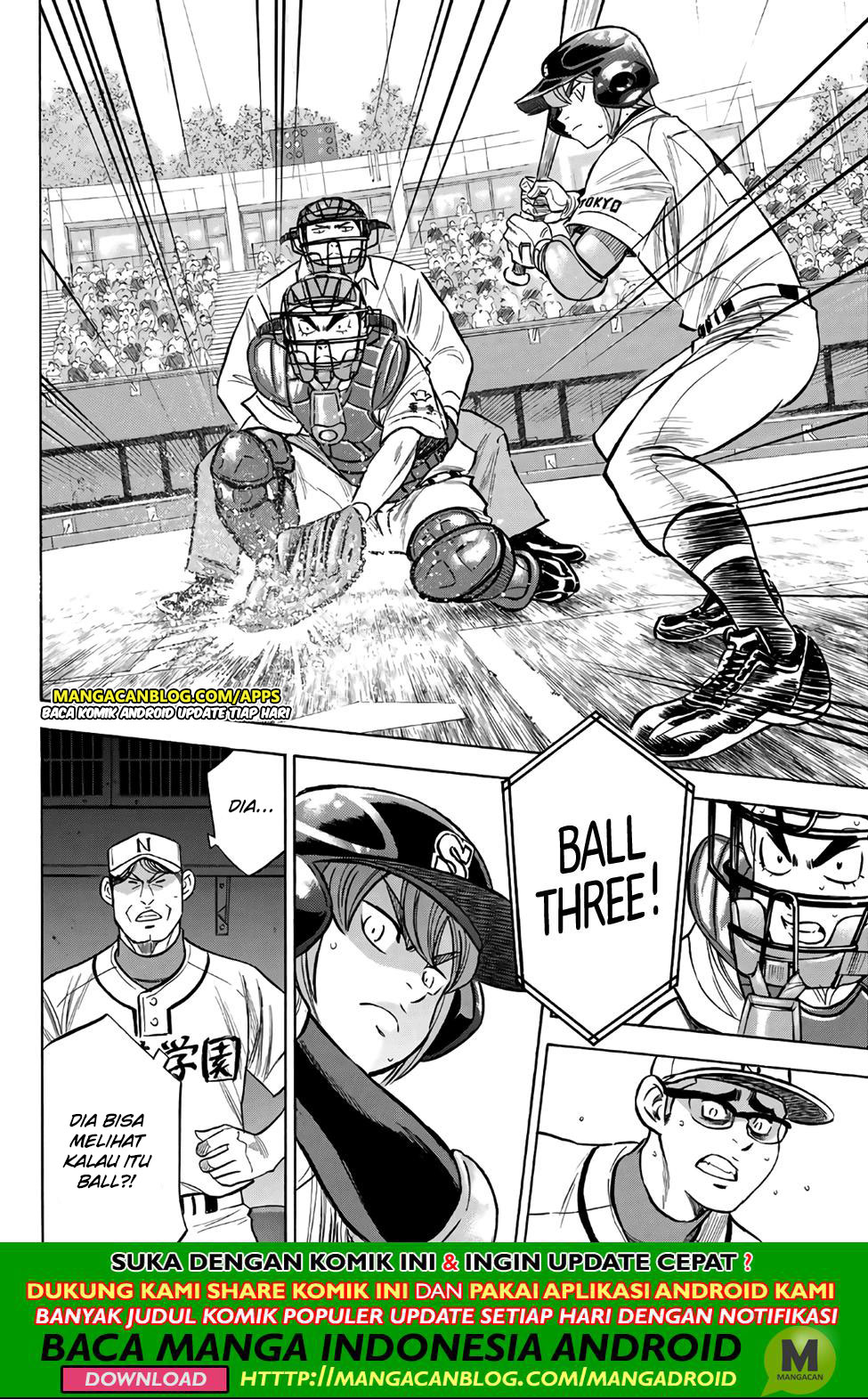 Diamond no Ace Act 2 Bab 191 halaman 18