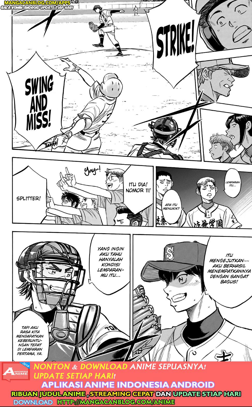 Diamond no Ace Act 2 chapter 193 halaman 18