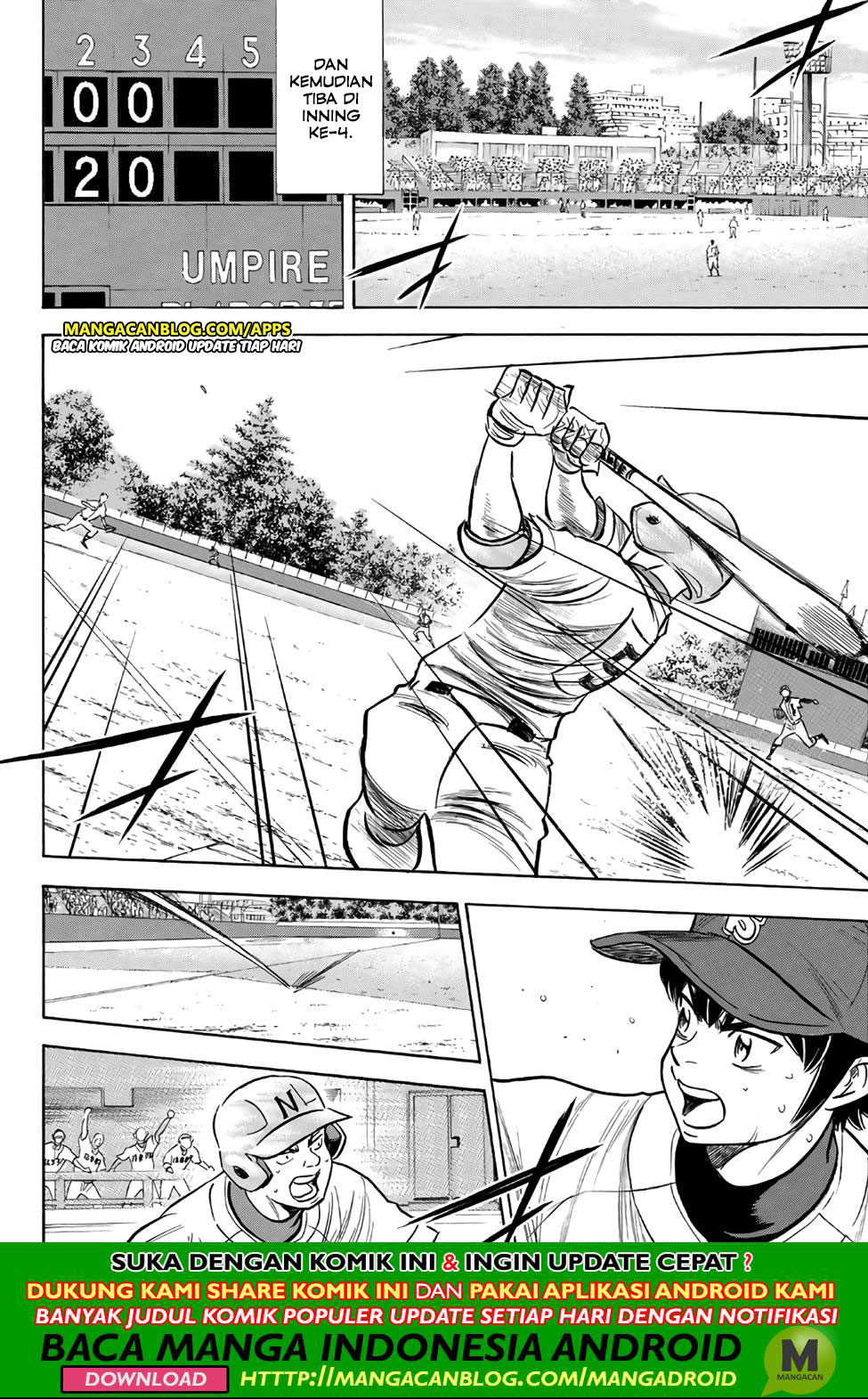 Diamond no Ace Act 2 Bab 194 halaman 16