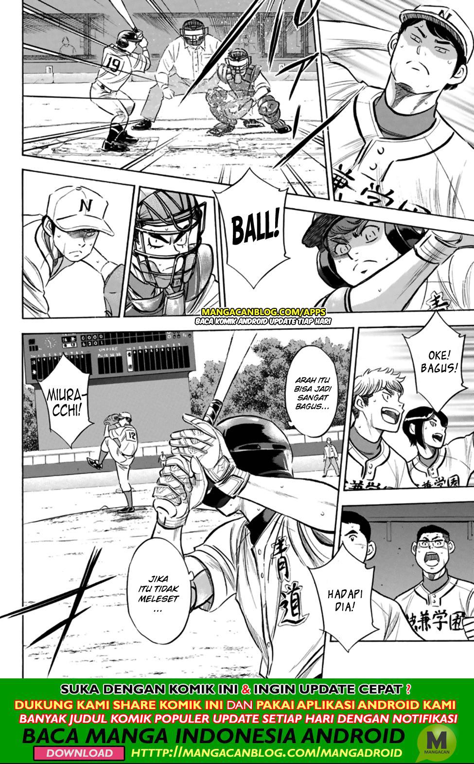 Diamond no Ace Act 2 Bab 196 halaman 15
