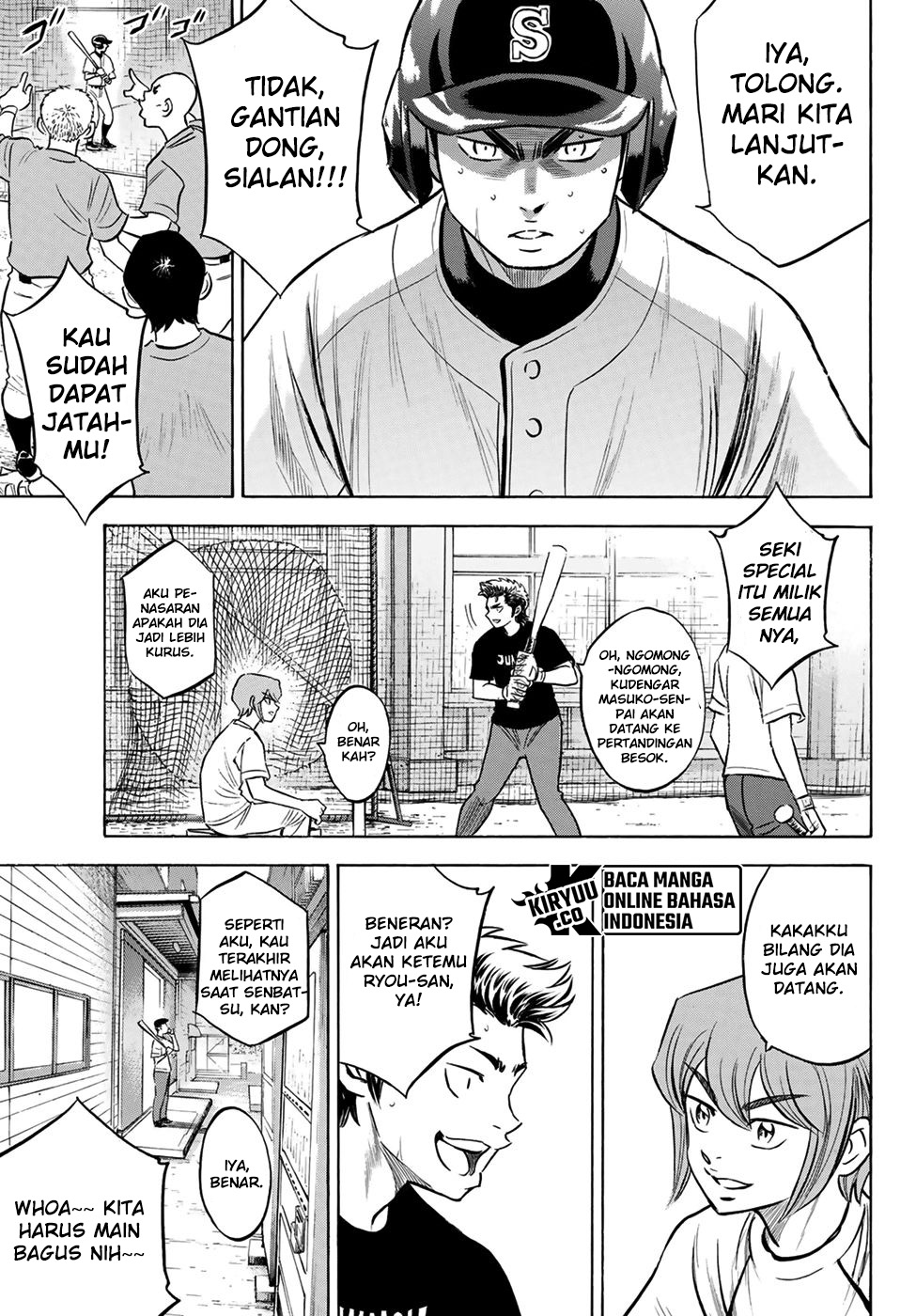 Diamond no Ace Act 2 chapter 203 halaman 9
