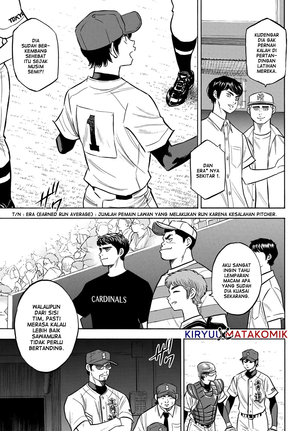 Diamond no Ace Act 2 Bab 204 halaman 7