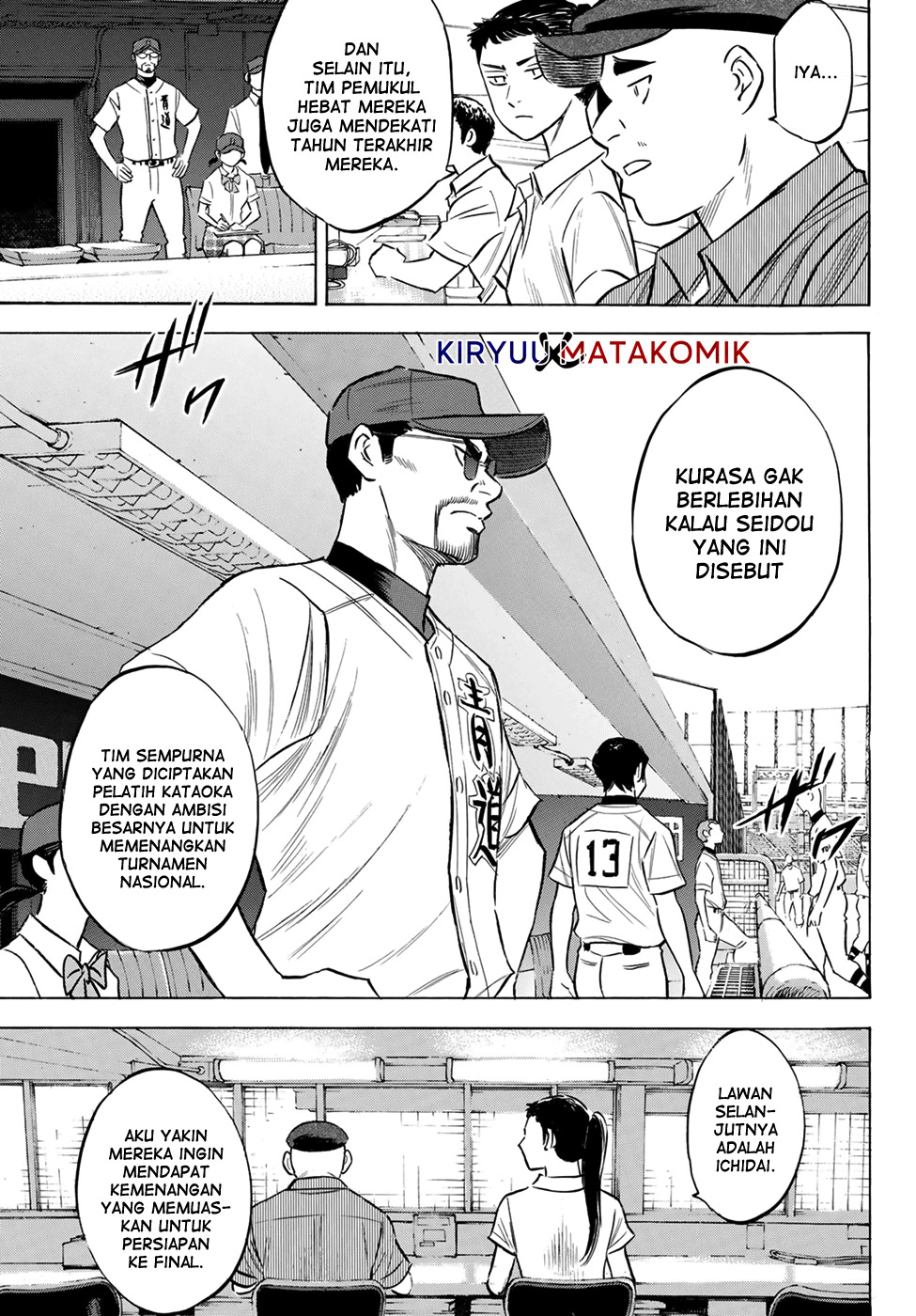 Diamond no Ace Act 2 Bab 204 halaman 14