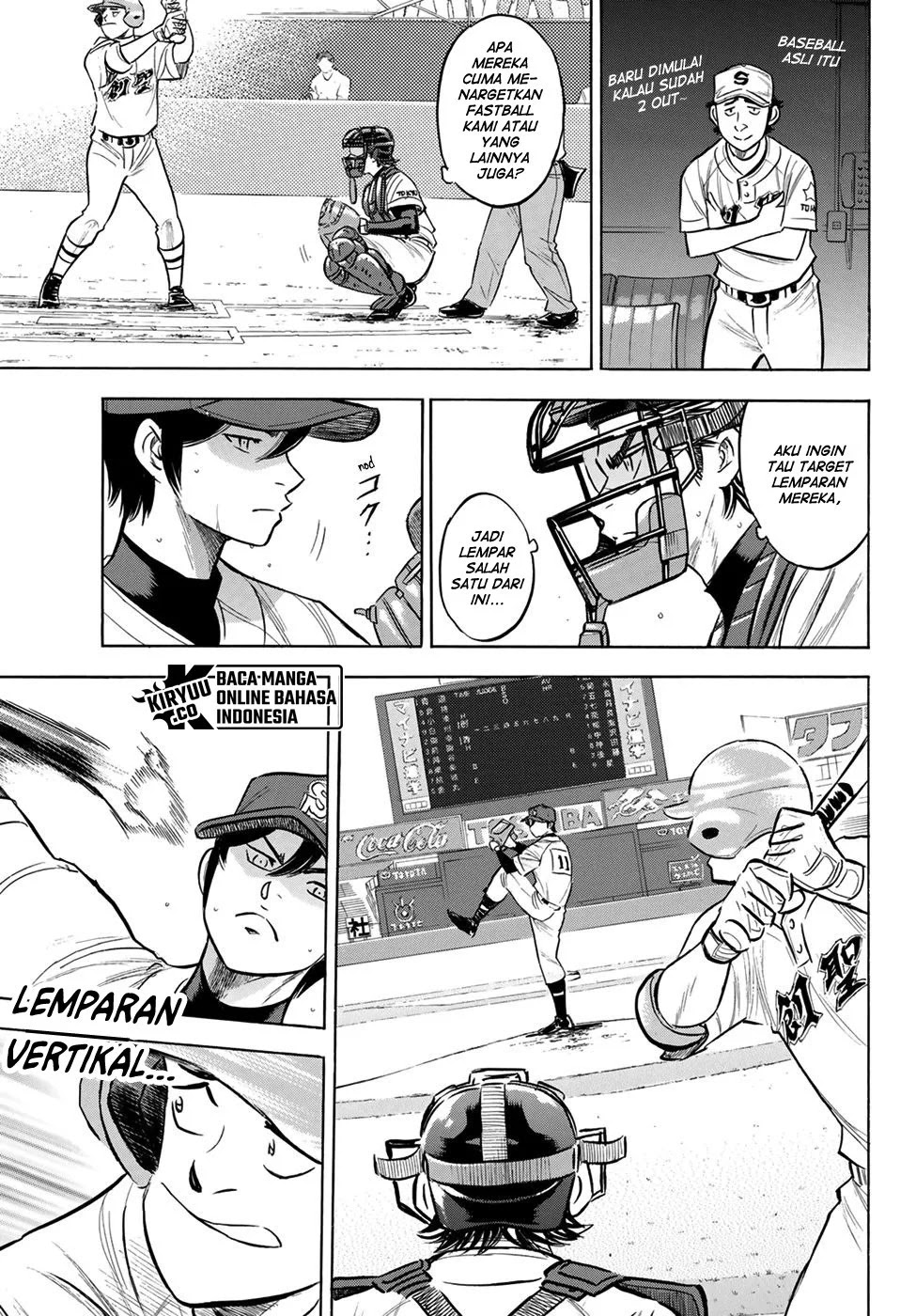 Diamond no Ace Act 2 Bab 205 halaman 4