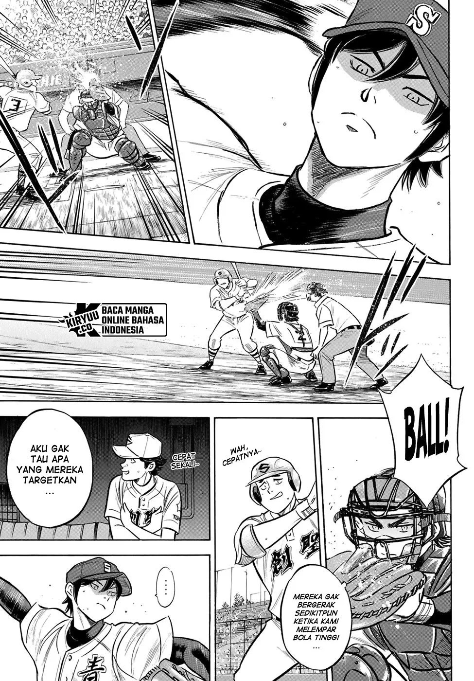 Diamond no Ace Act 2 Bab 205 halaman 6