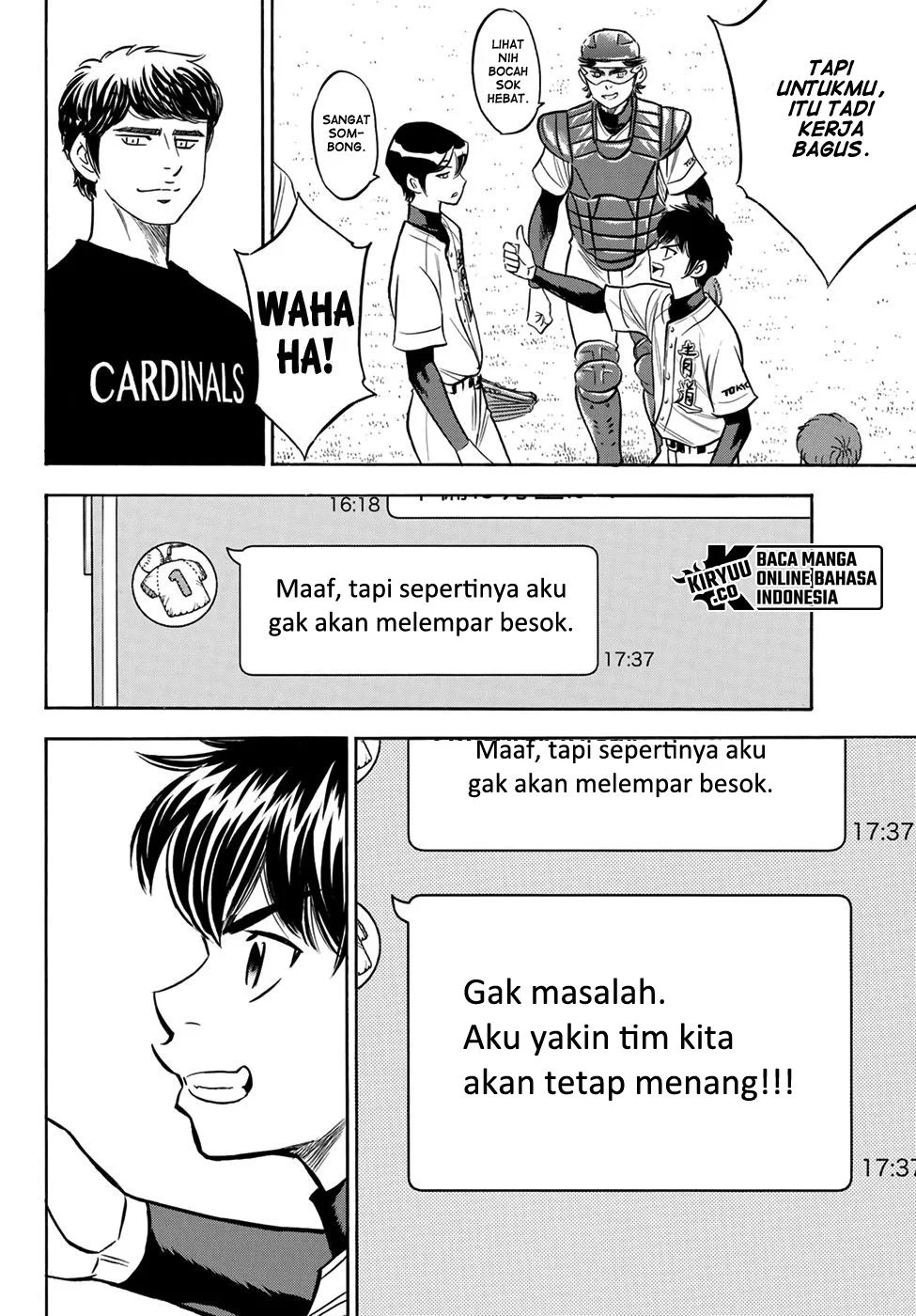 Diamond no Ace Act 2 chapter 206 halaman 7