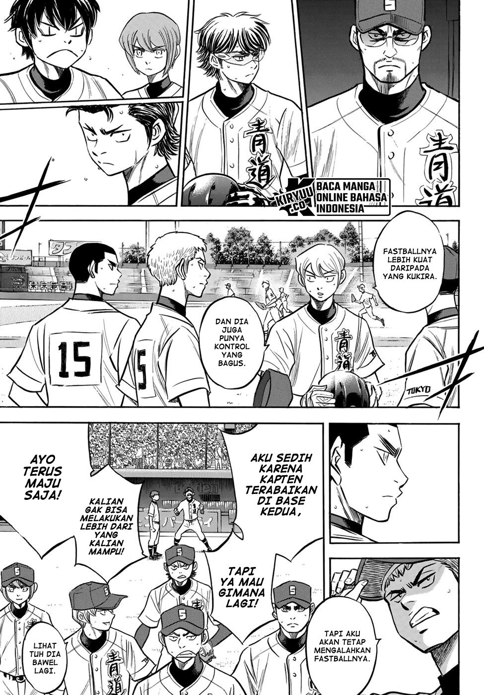 Diamond no Ace Act 2 Bab 207 halaman 9
