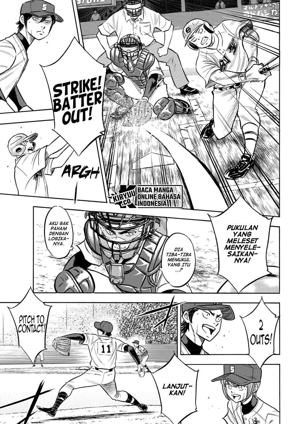 Diamond no Ace Act 2 Bab 207 halaman 12