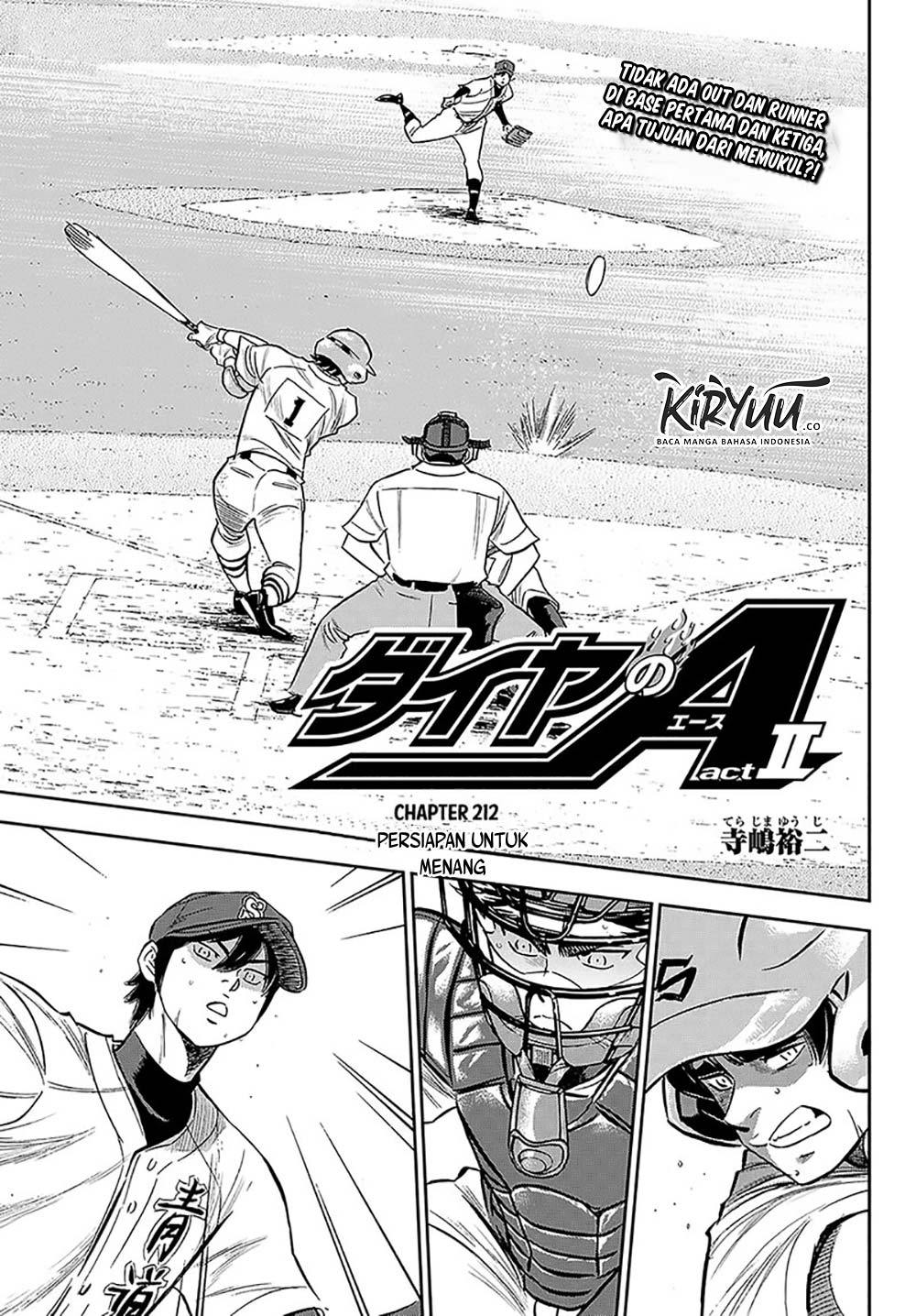 Diamond no Ace Act 2 chapter 212 halaman 2