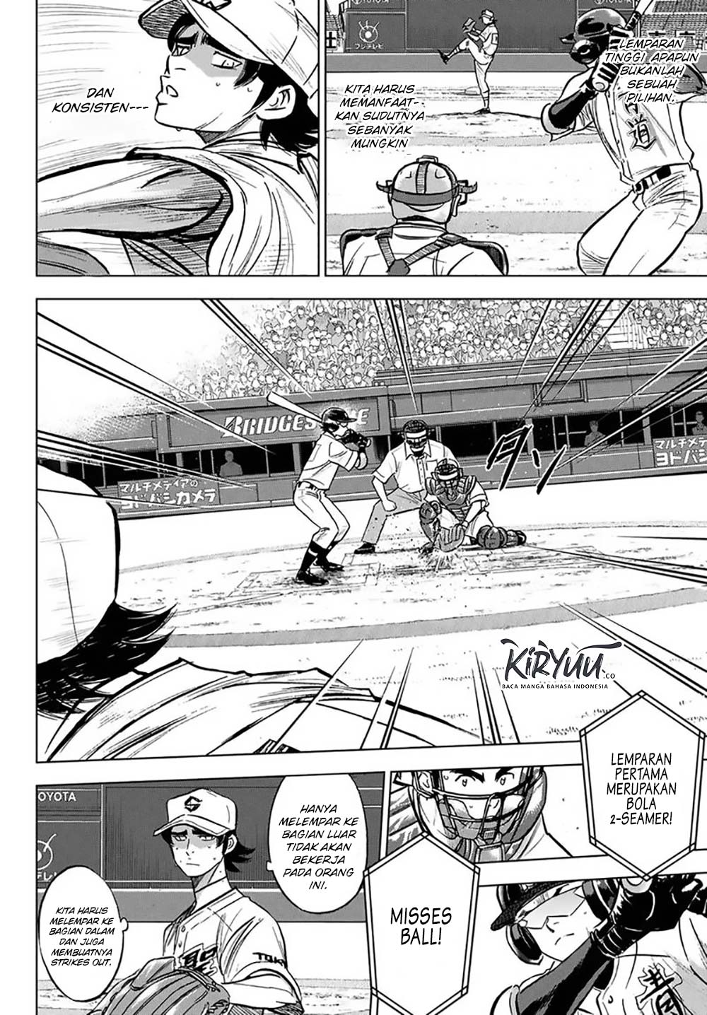 Diamond no Ace Act 2 Bab 213 halaman 18