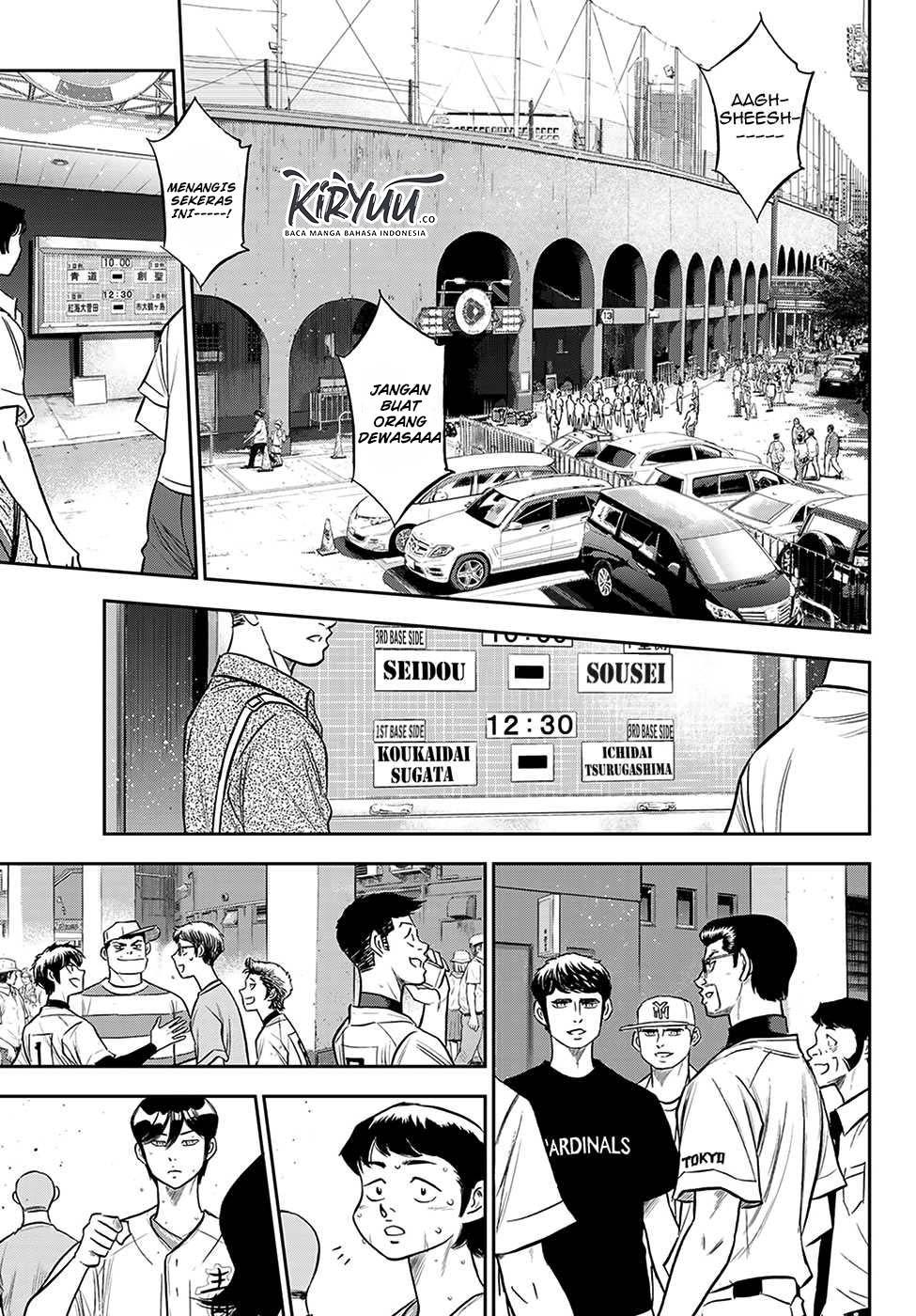 Diamond no Ace Act 2 Bab 217 halaman 18