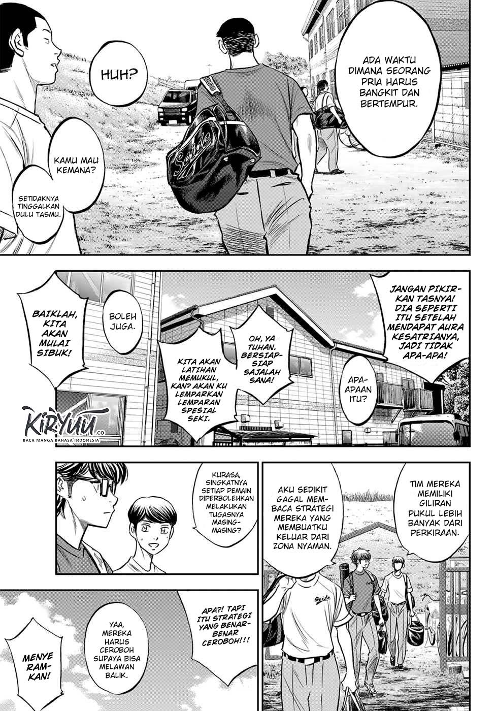 Diamond no Ace Act 2 Bab 218 halaman 9