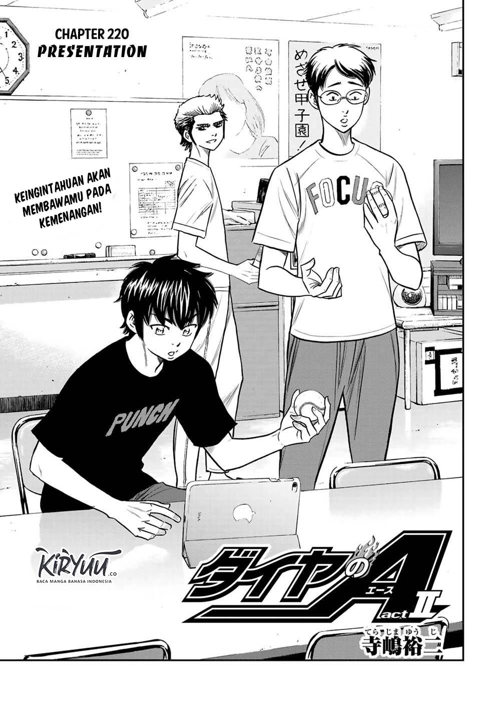 Diamond no Ace Act 2 Bab 220 halaman 2