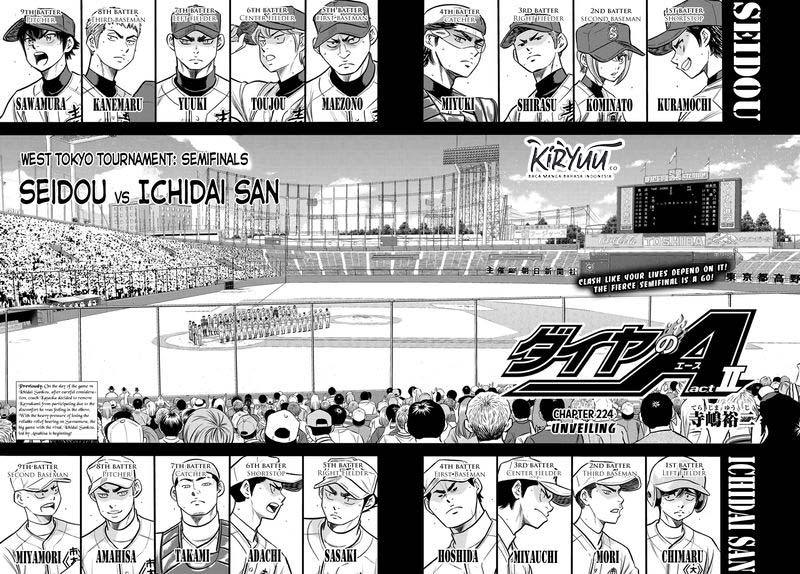Diamond no Ace Act 2 Bab 224 halaman 4