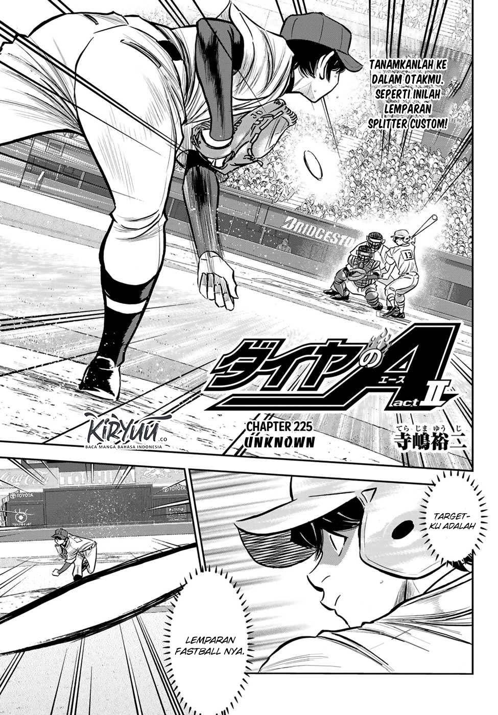 Diamond no Ace Act 2 chapter 225 halaman 2
