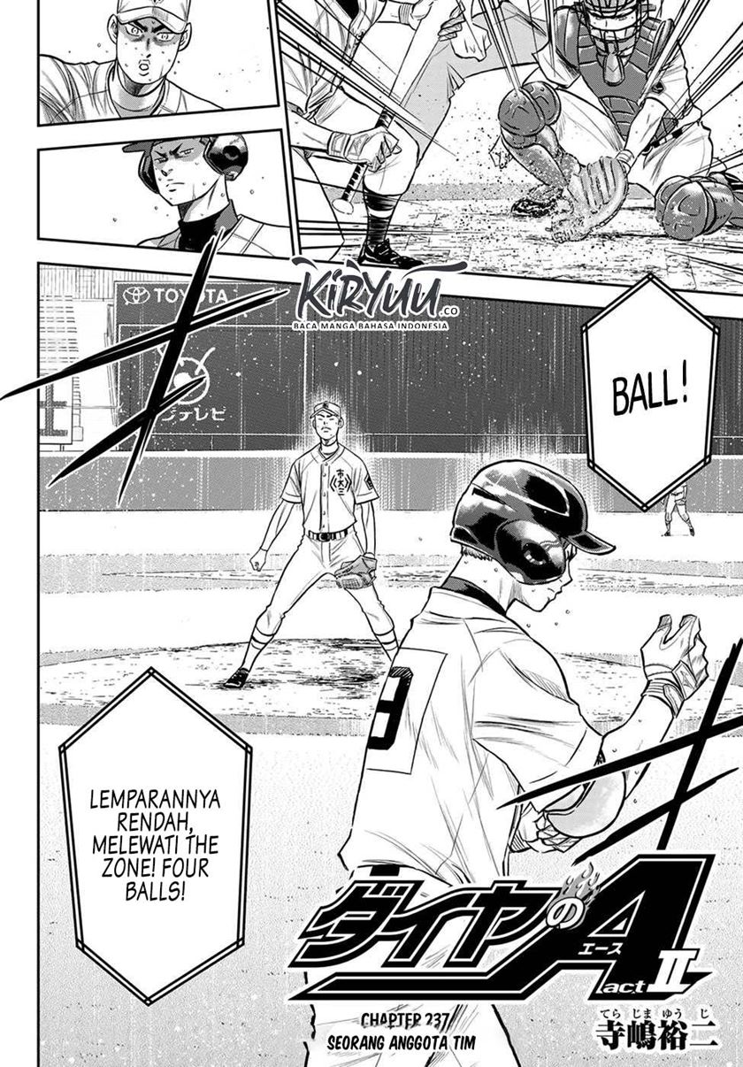 Diamond no Ace Act 2 chapter 237 halaman 3