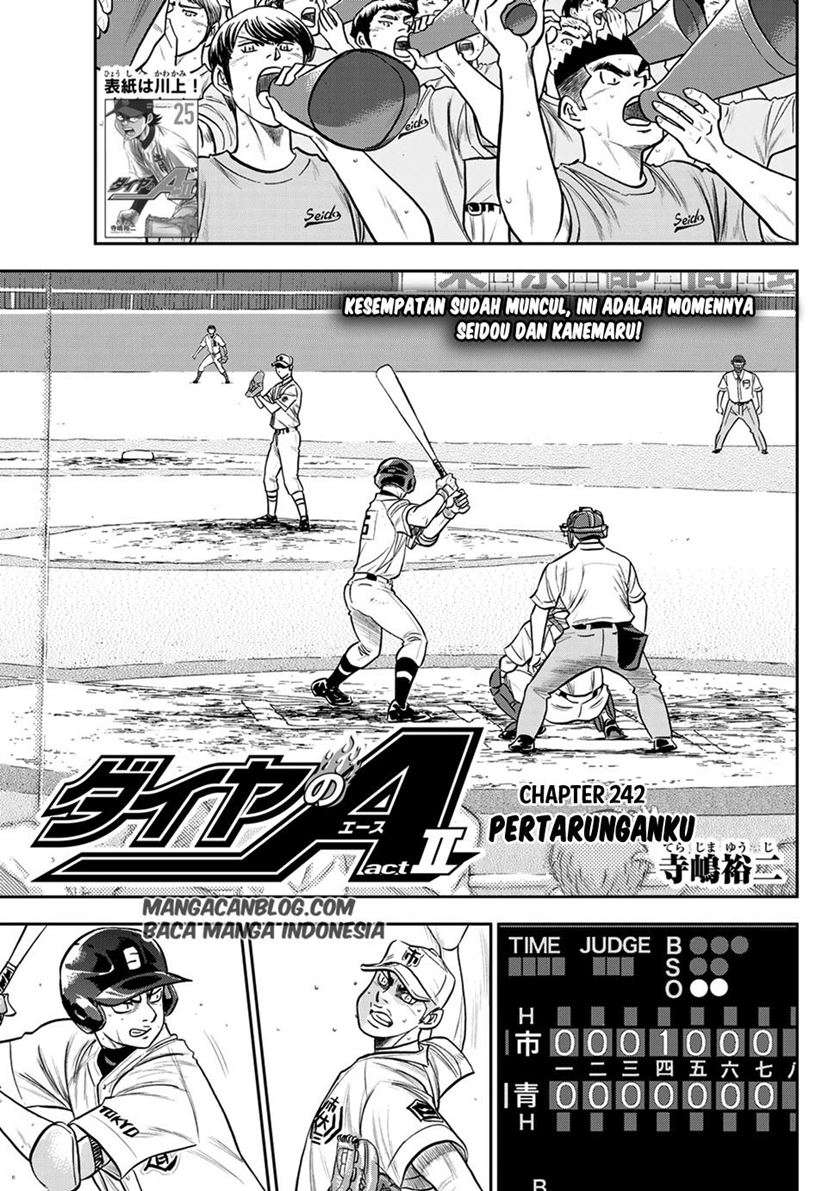 Diamond no Ace Act 2 Bab 242 halaman 1