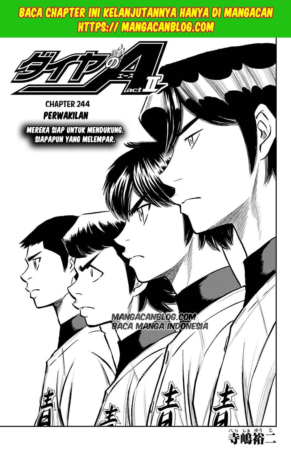 Diamond no Ace Act 2 Bab 244 halaman 2